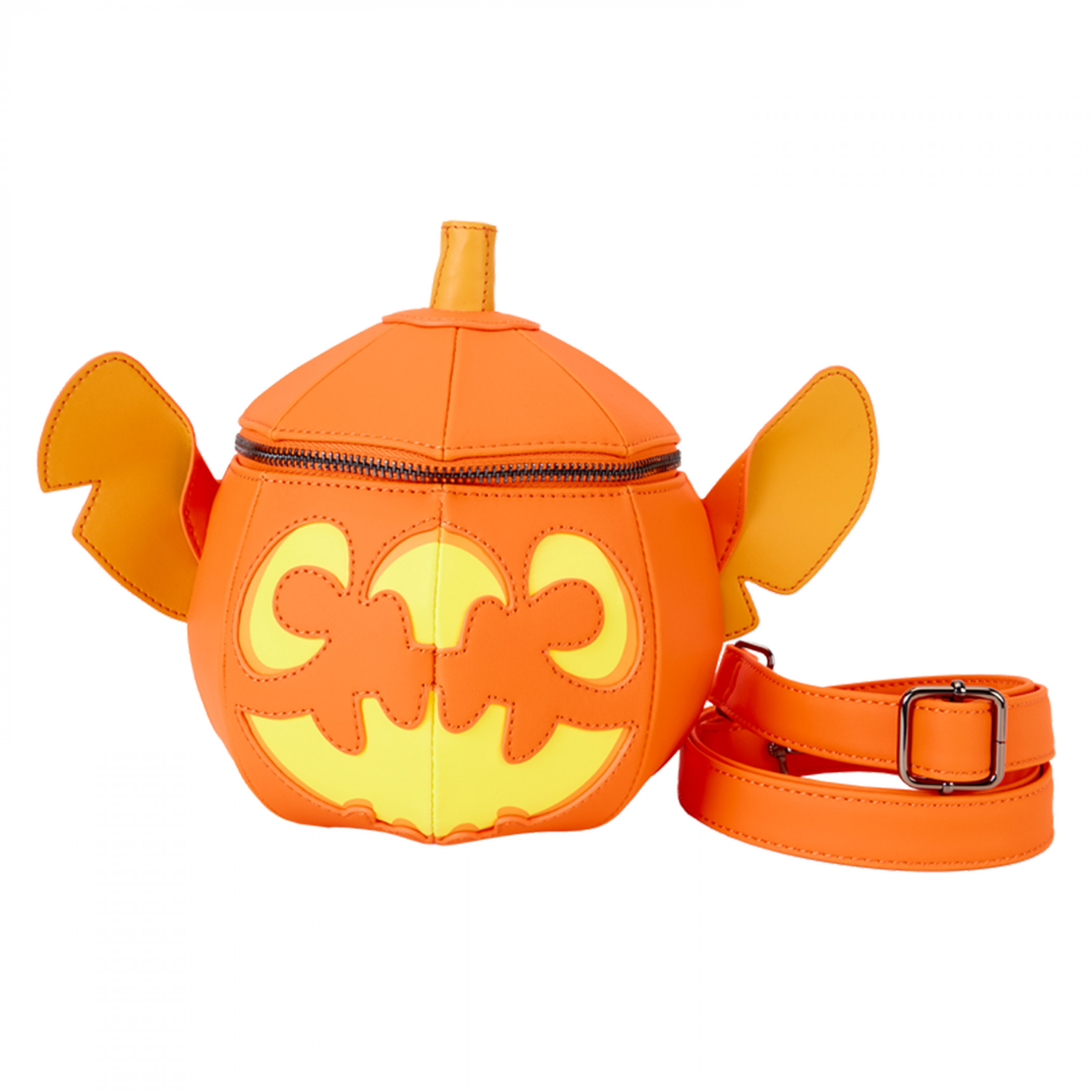 Lilo and Stitch Glow-In-The-Dark Pumpkin Crossbody Bag by Loungefly