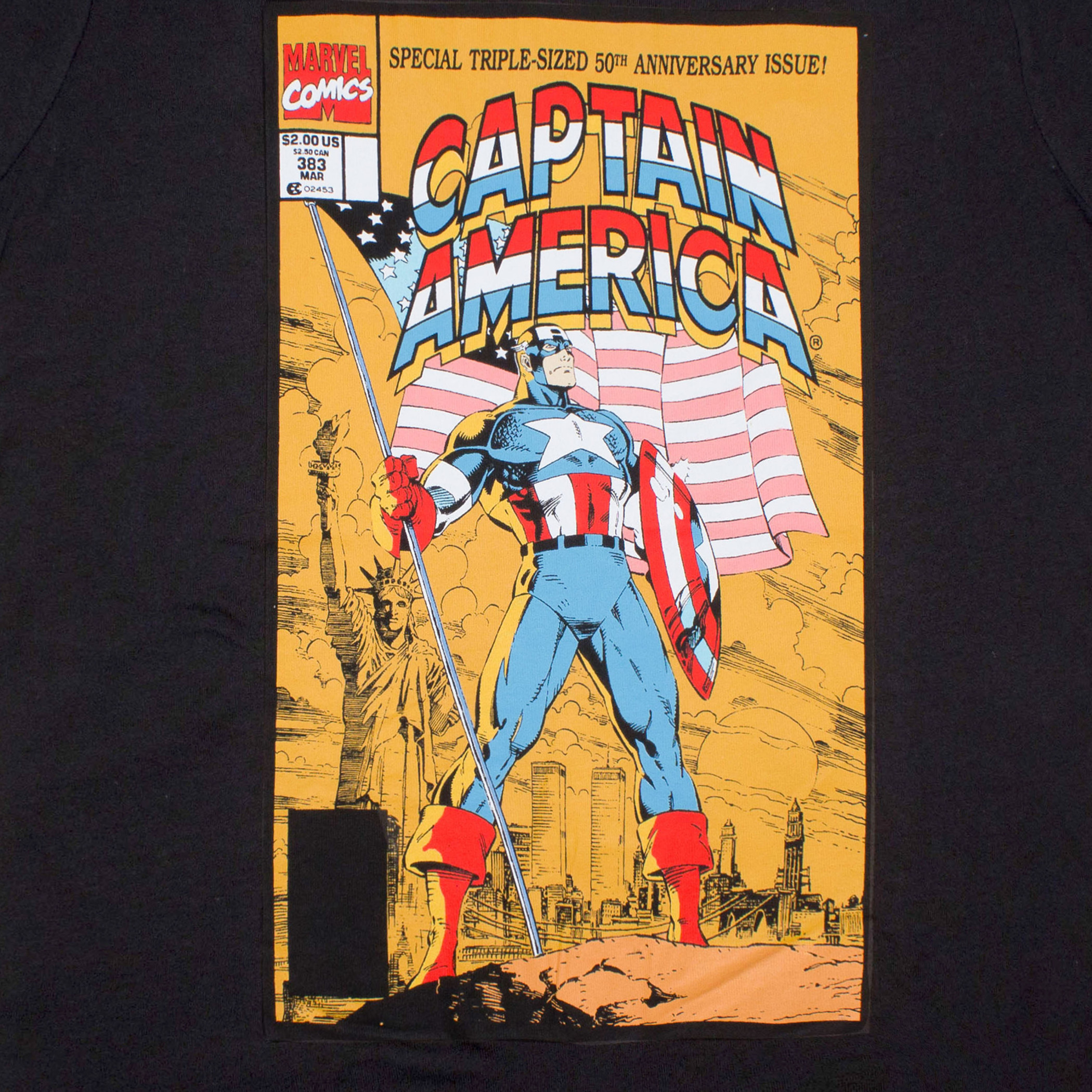 Captain America 50th Anniversary Marvel Comic Cover T-Shirt