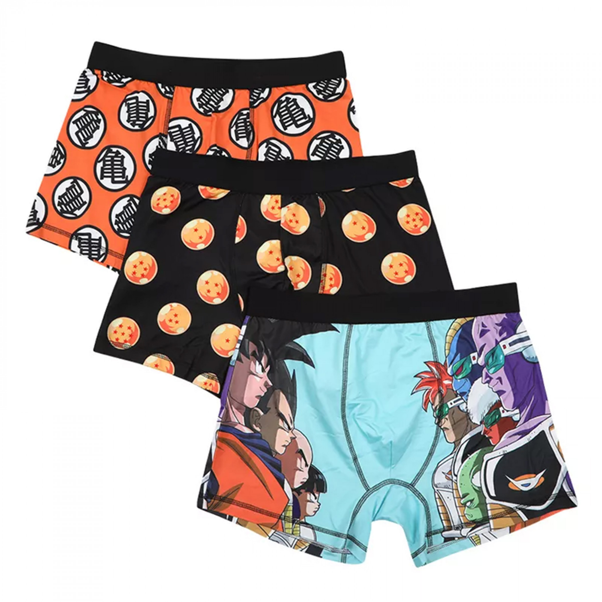 Dragon Ball Z Men's 3-Pair Pack of Boxer Briefs