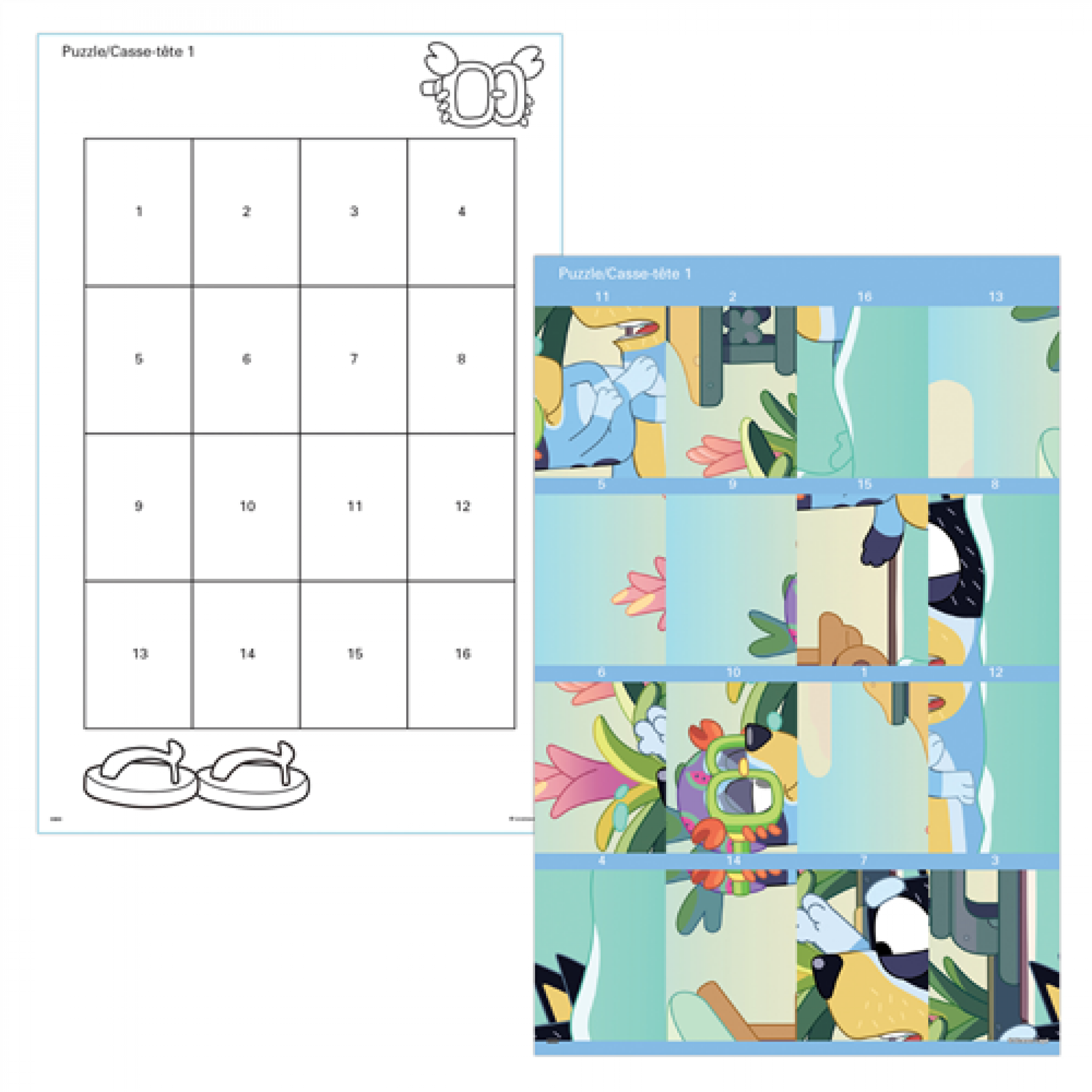 Bluey - Bandit and Chilli Adventures Puzzle Sticker Pack