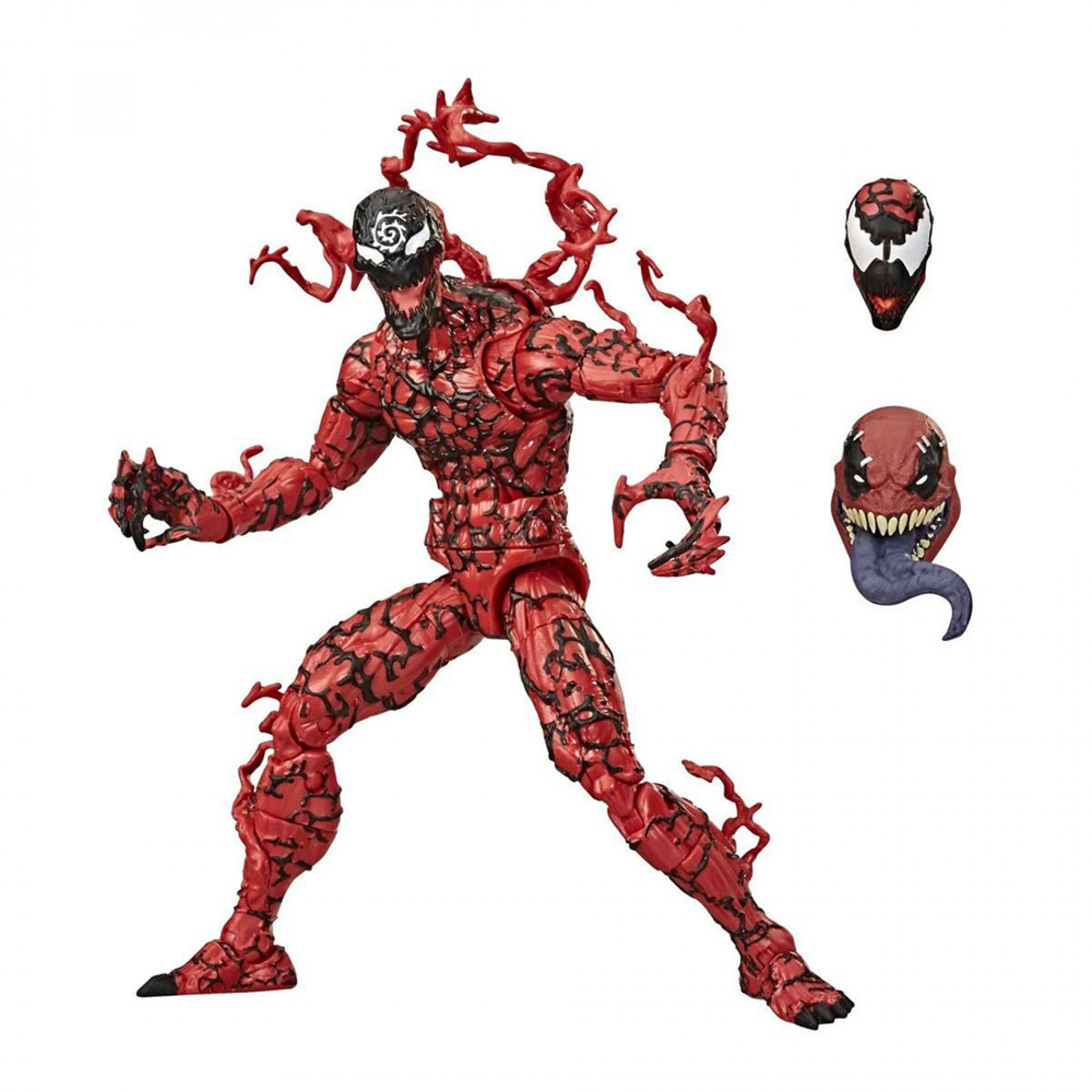 Marvel Comics Venom Carnage 6" Posable Figure w/ Interchangeable Faces