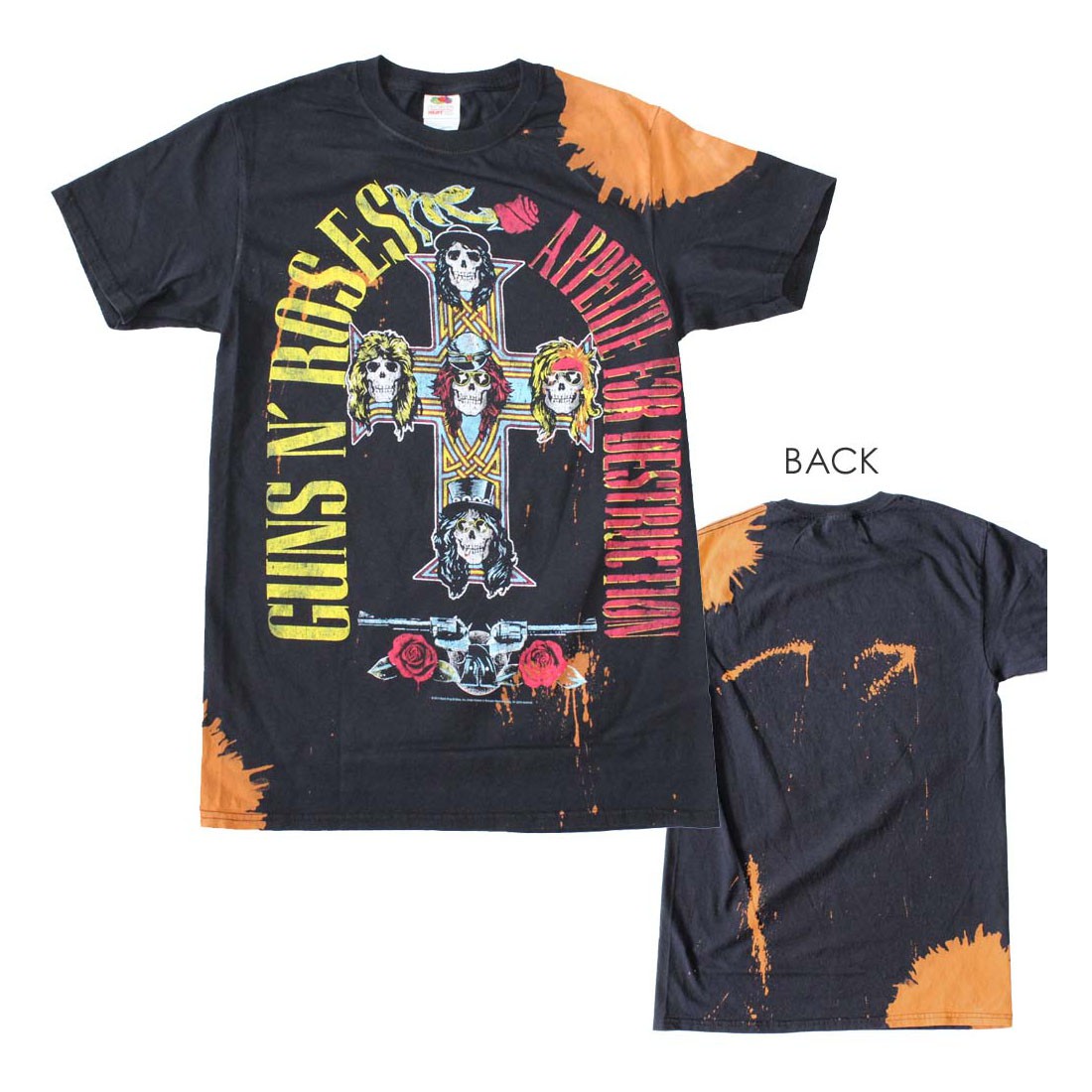 Guns n Roses Appetite Bleach Dyed T-Shirt