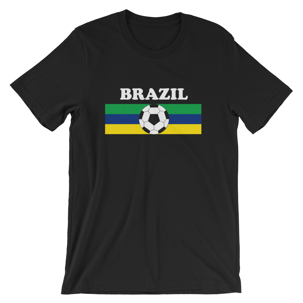 World Cup Soccer Brazil Black Tshirt