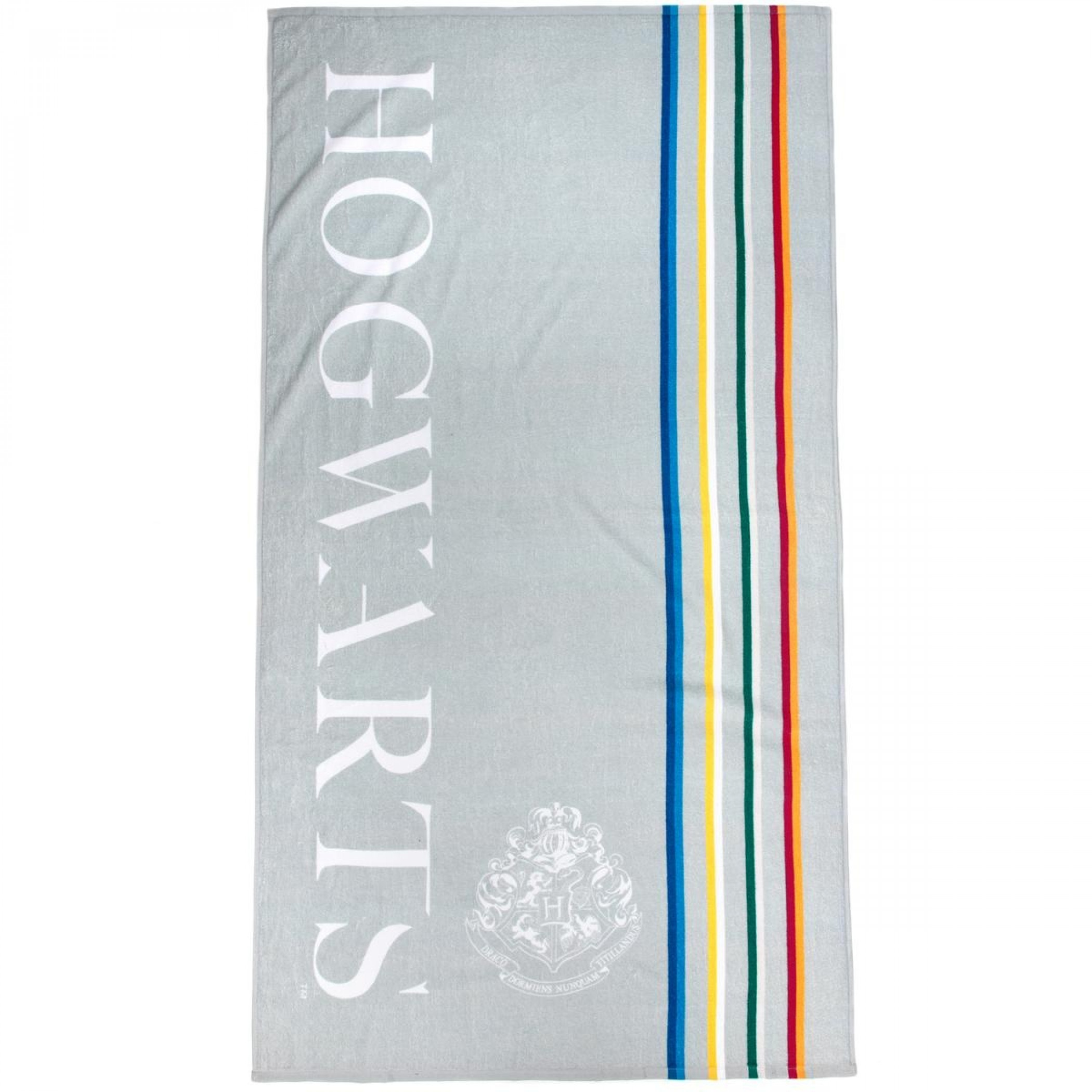Harry Potter Hogwarts Varsity Stripes Oversized Beach Towel