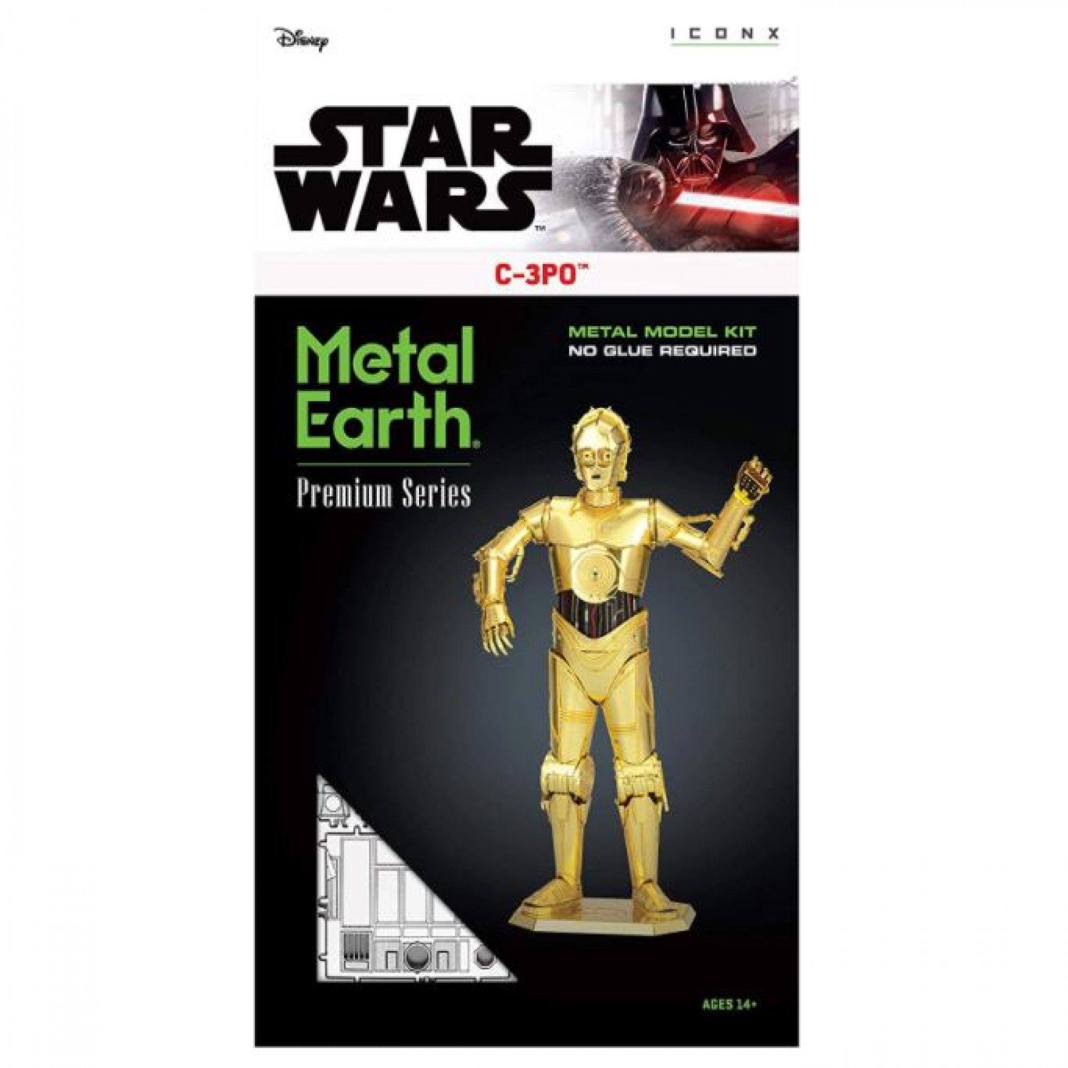 Star Wars C-3PO Character Premium 3D Metal Earth Model Kit