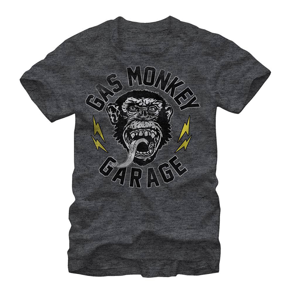 Gas Monkey Garage Valved Gray T-Shirt