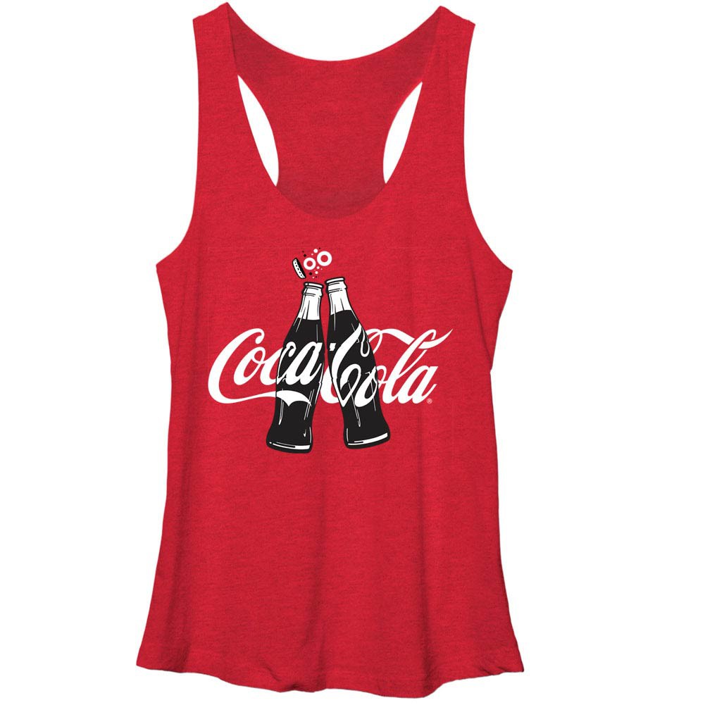 Coca-Cola Coke Clink Red Juniors Racerback Tank Top