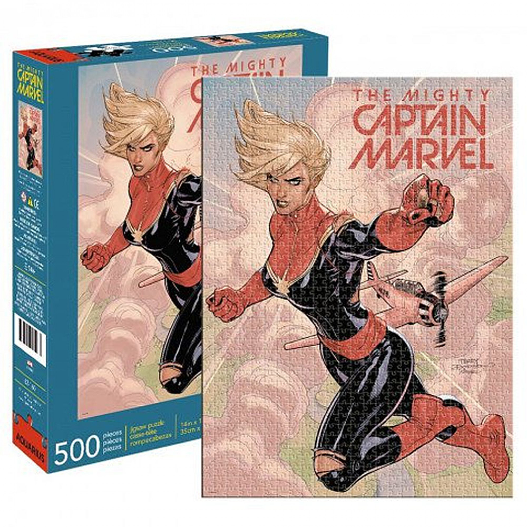 The Mighty Captain Marvel Comic Cover 500 Piece Puzzle