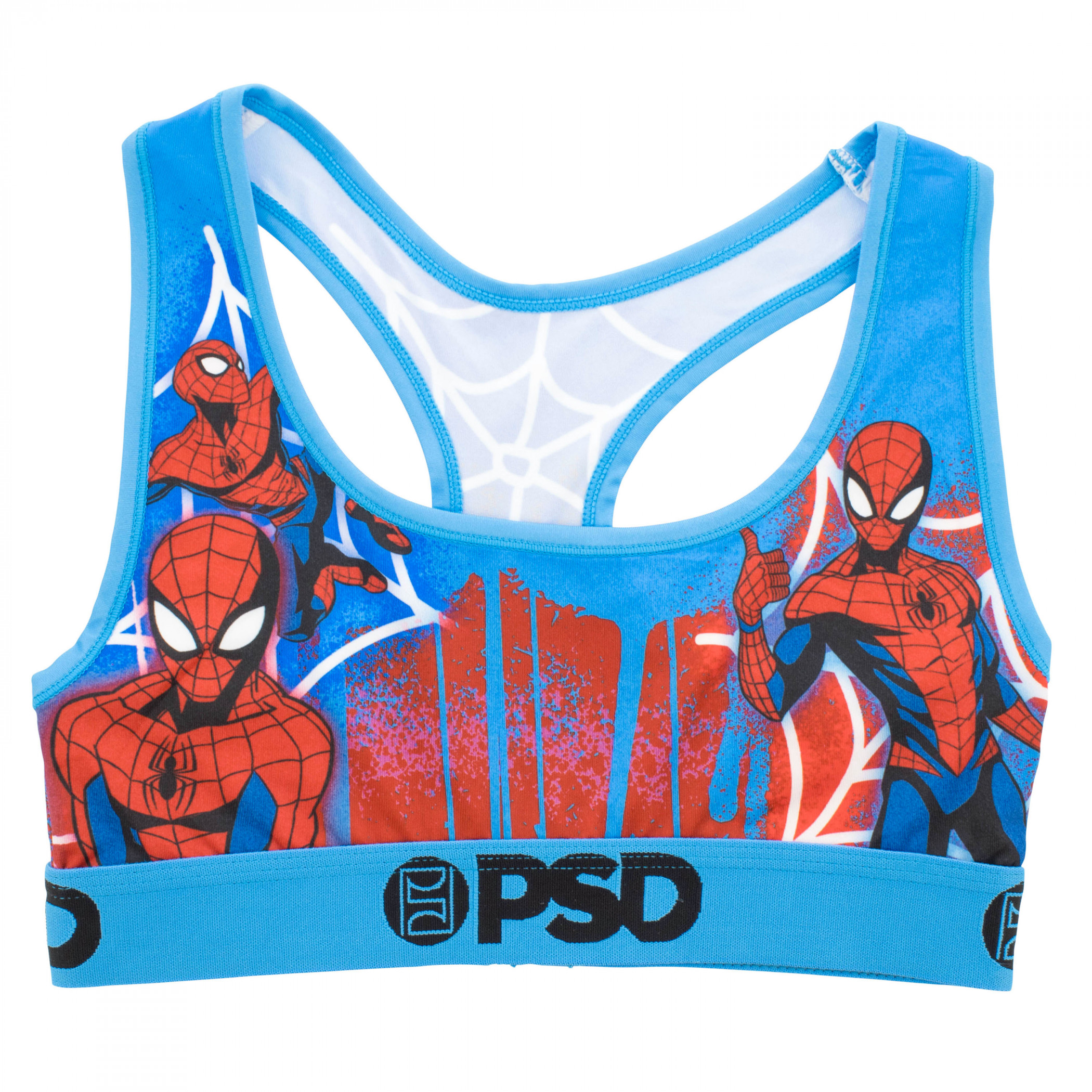 Spider-Man Peter Parker Drip PSD Sports Bra