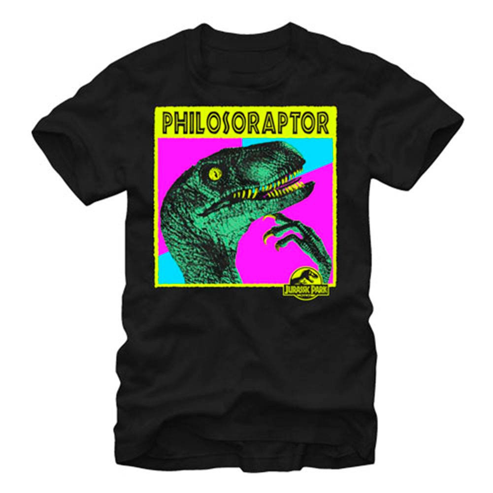 Jurassic Park Philosoraptor Black T-Shirt