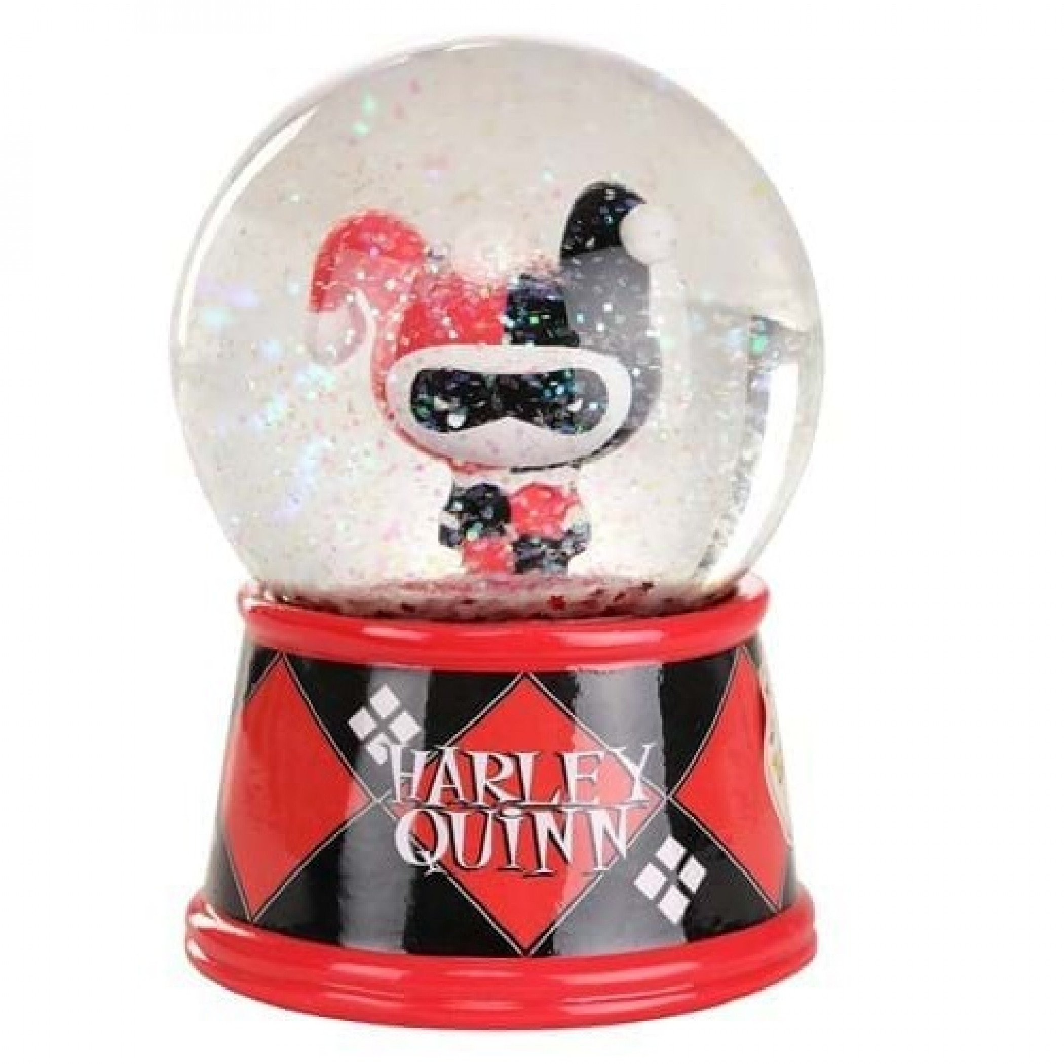 Harley Quinn Chibi Large 6" Light Up Snow Globe