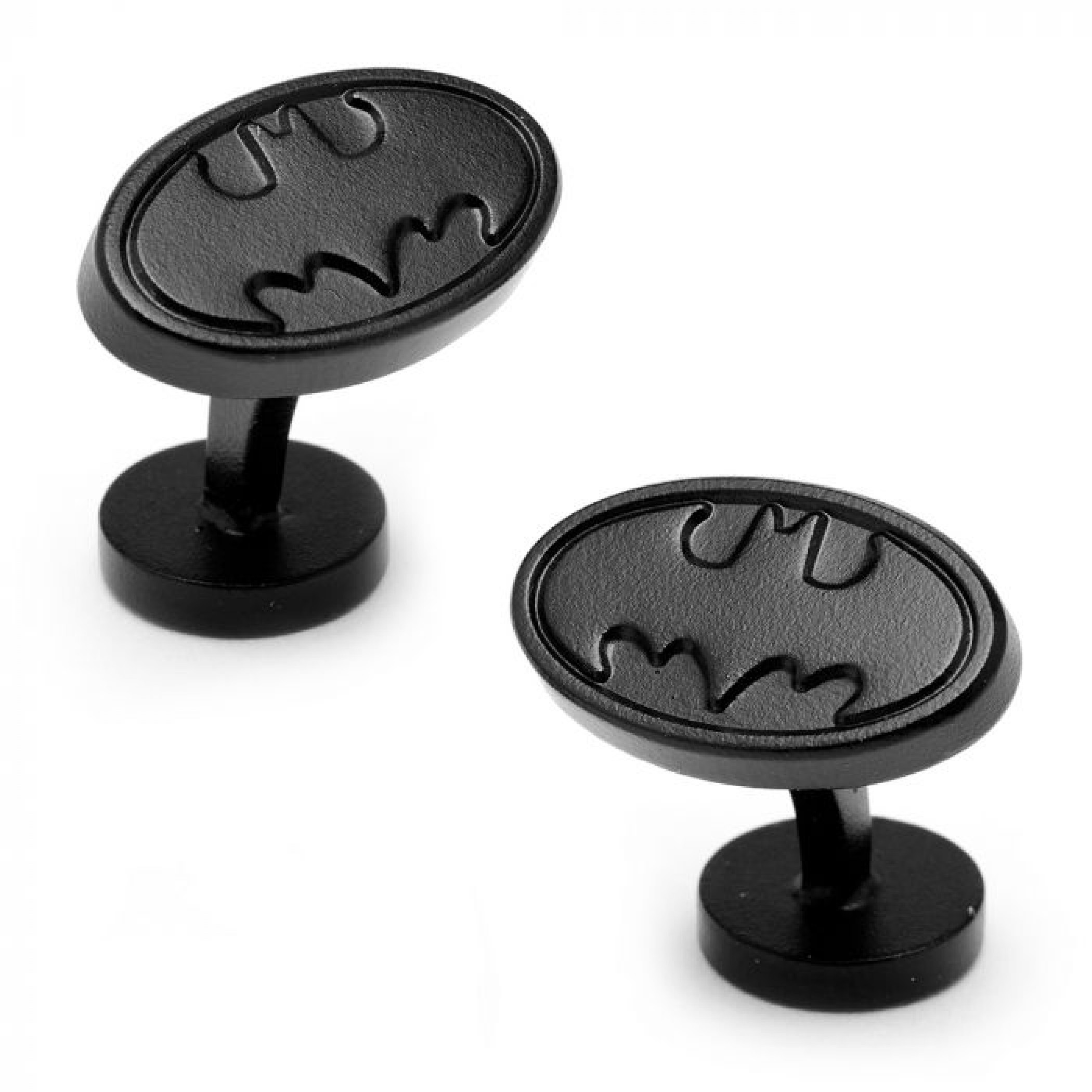 Batman Satin Black  Logo Cufflinks