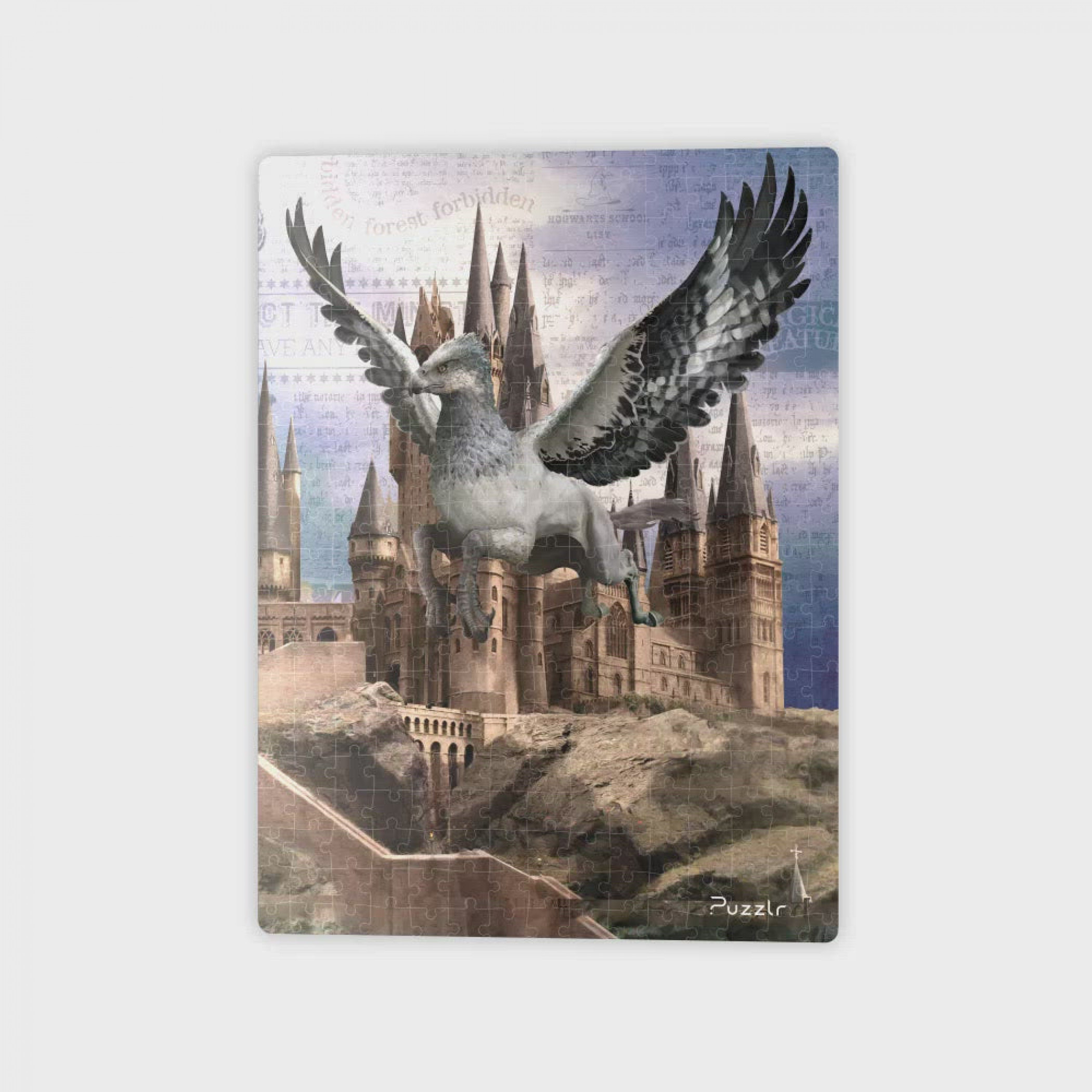 Harry Potter Flying over Hogwarts 3D Lenticular 300pc Jigsaw Puzzle