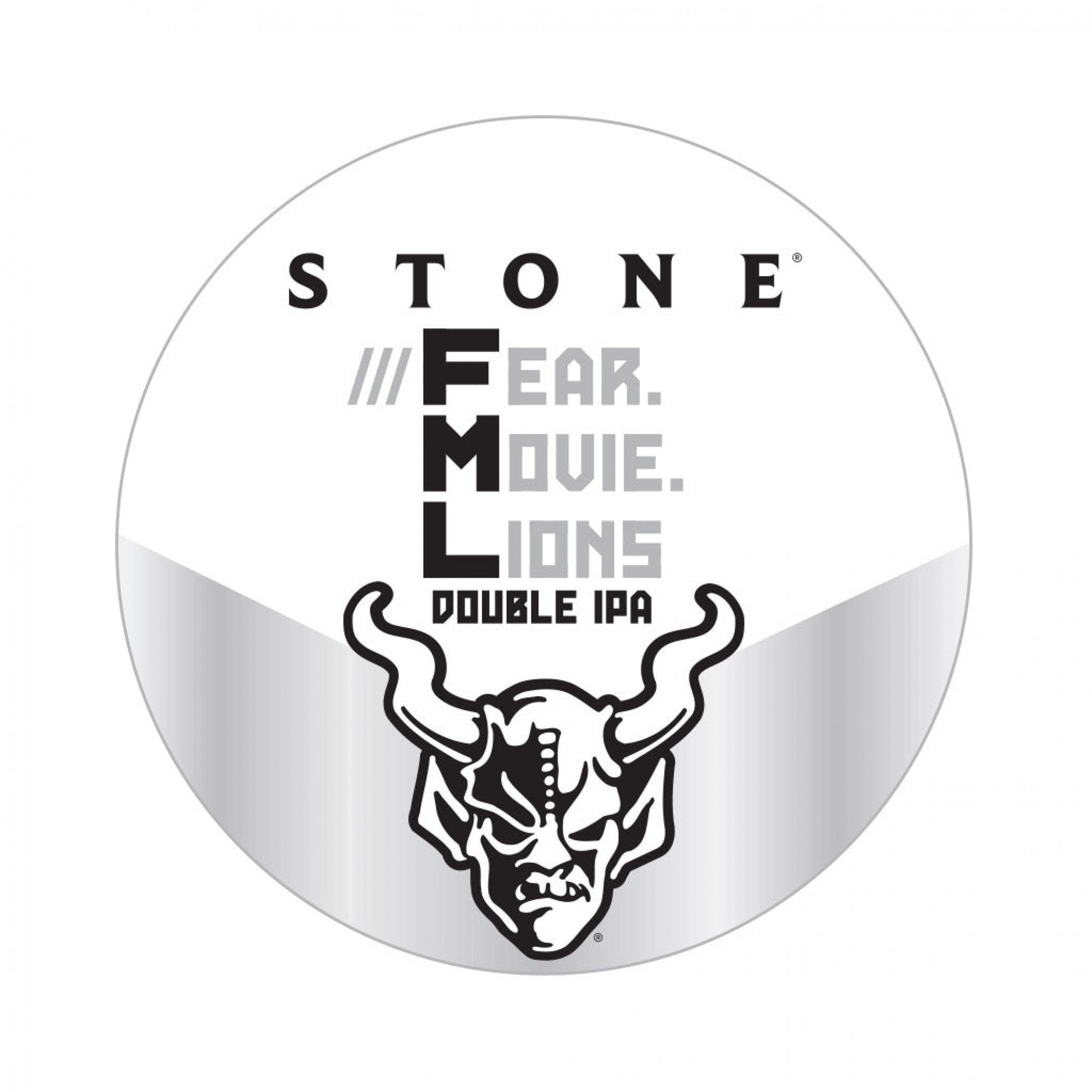 Stone Brewing Fear. Movie. Lions Double IPA Sticker