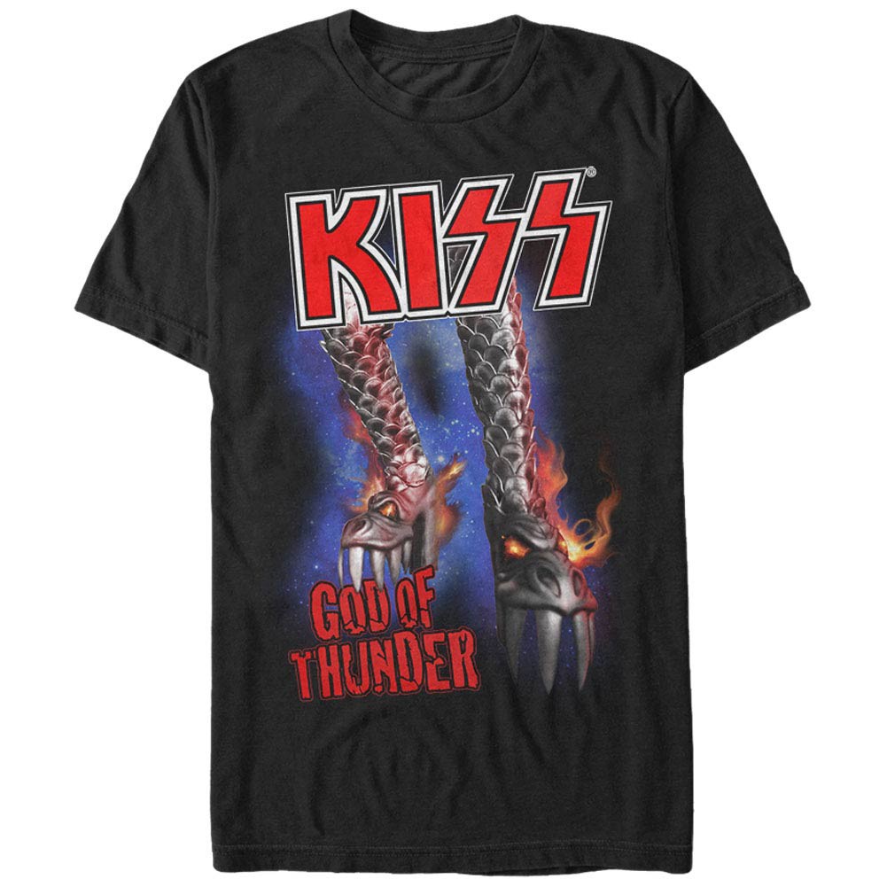 KISS Boot Of Thunder Black T-Shirt