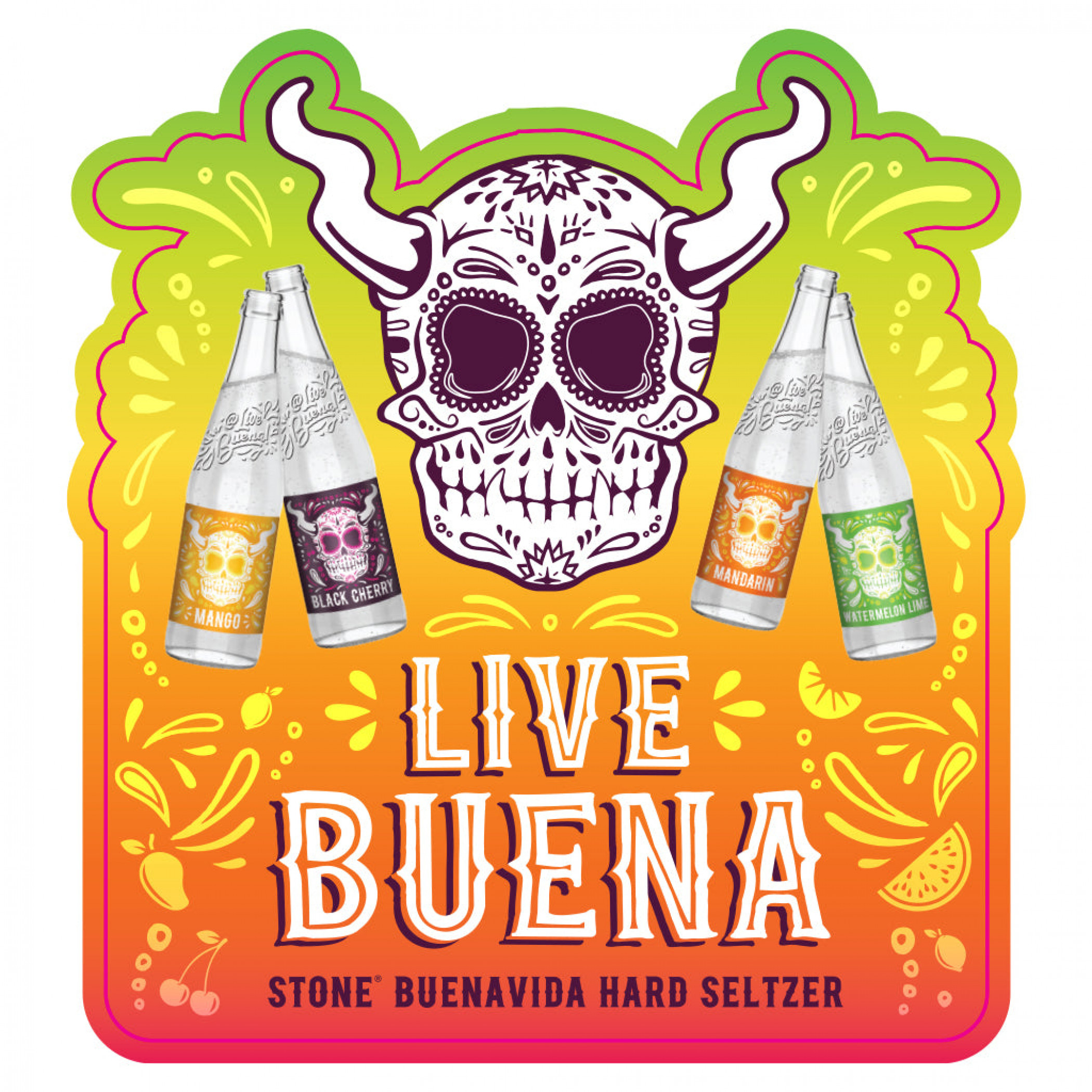 Stone Brewing Live Buena Hard Seltzer Sticker