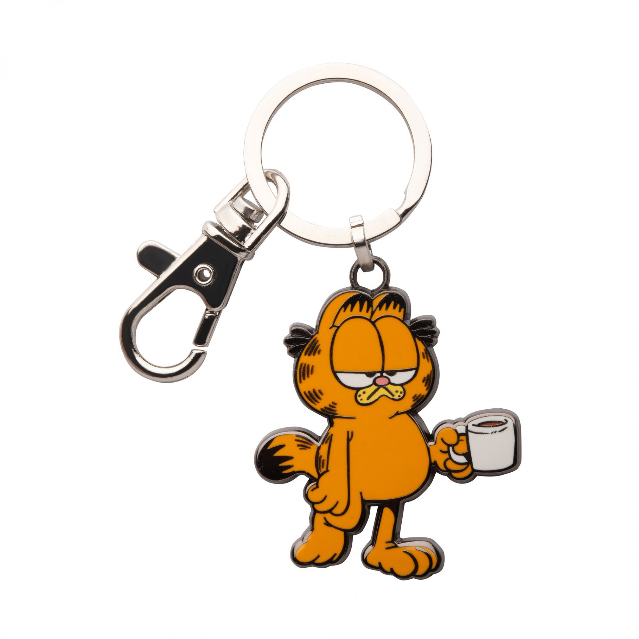 Garfield Monday Coffee Enamel Keychain