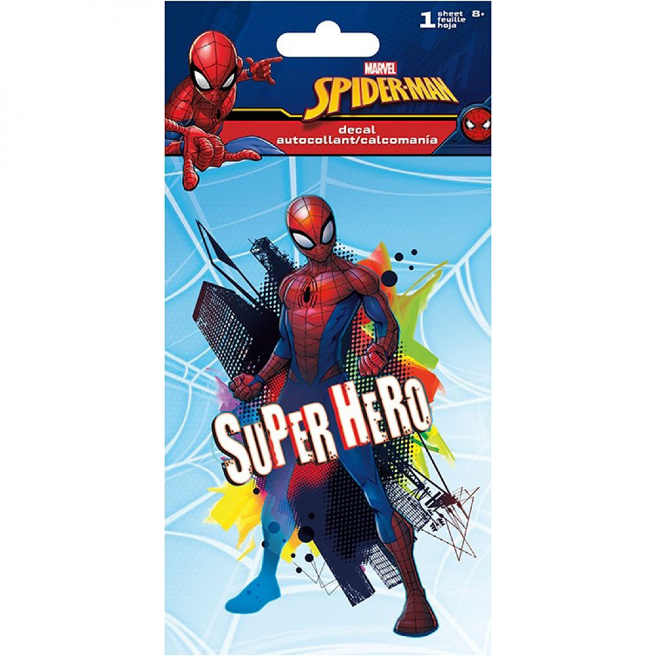 Spider-Man Classic Character Superhero 4-Color Decal Sticker
