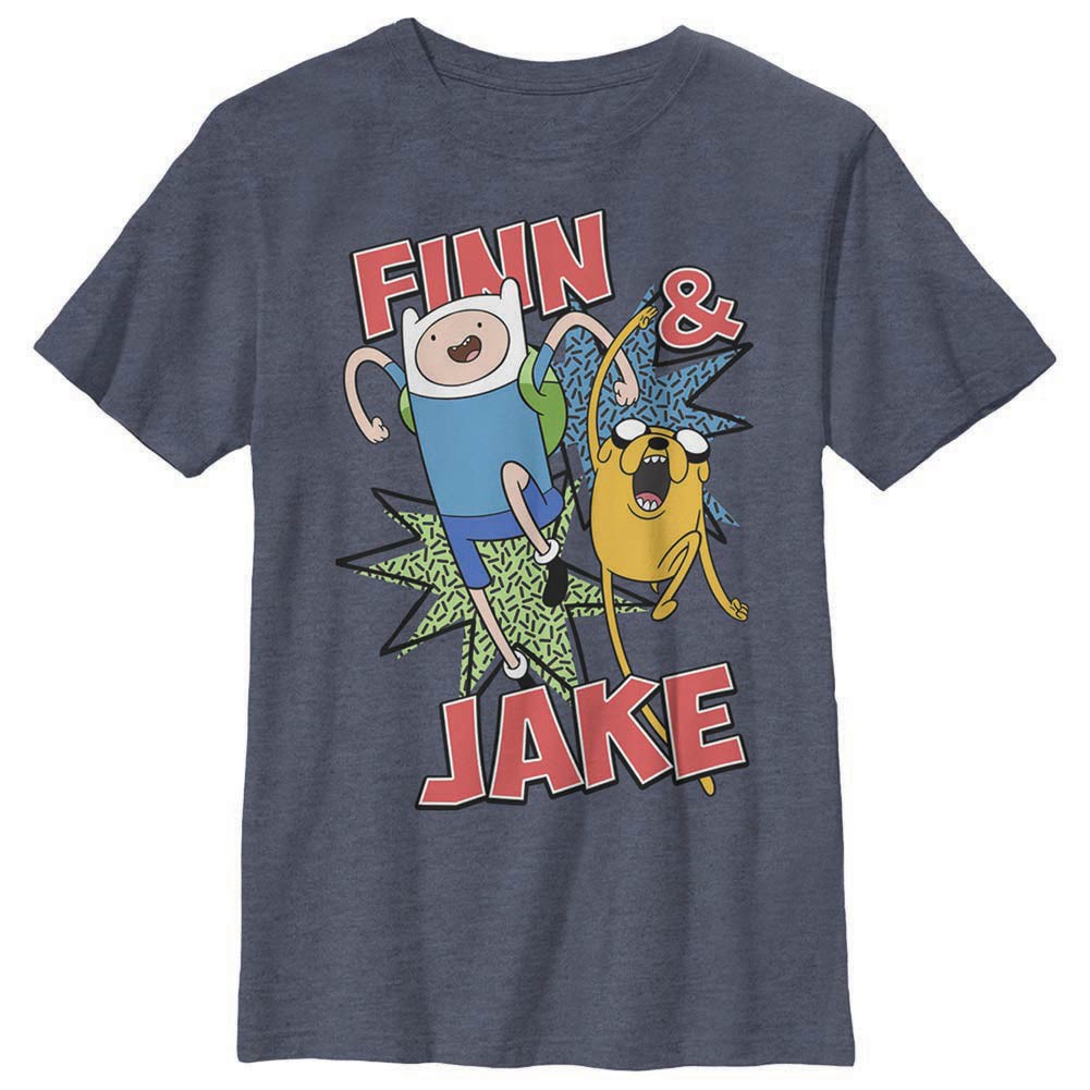 Adventure Time Finn and Jake Blue Youth T-Shirt