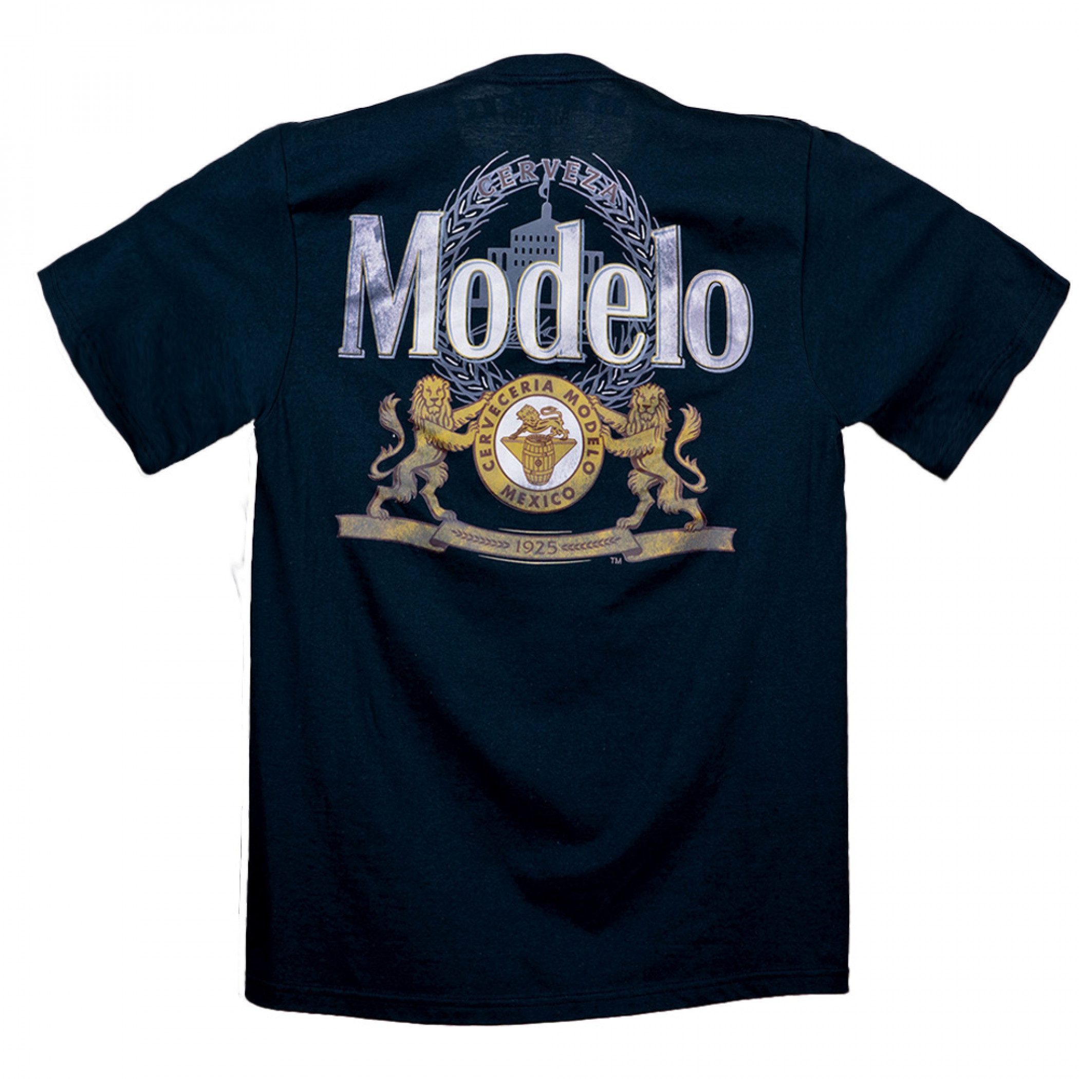 Modelo Logo Front Back Crew T-Shirt