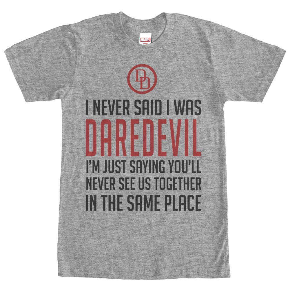 Daredevil Never Said -Gray Mens T-Shirt