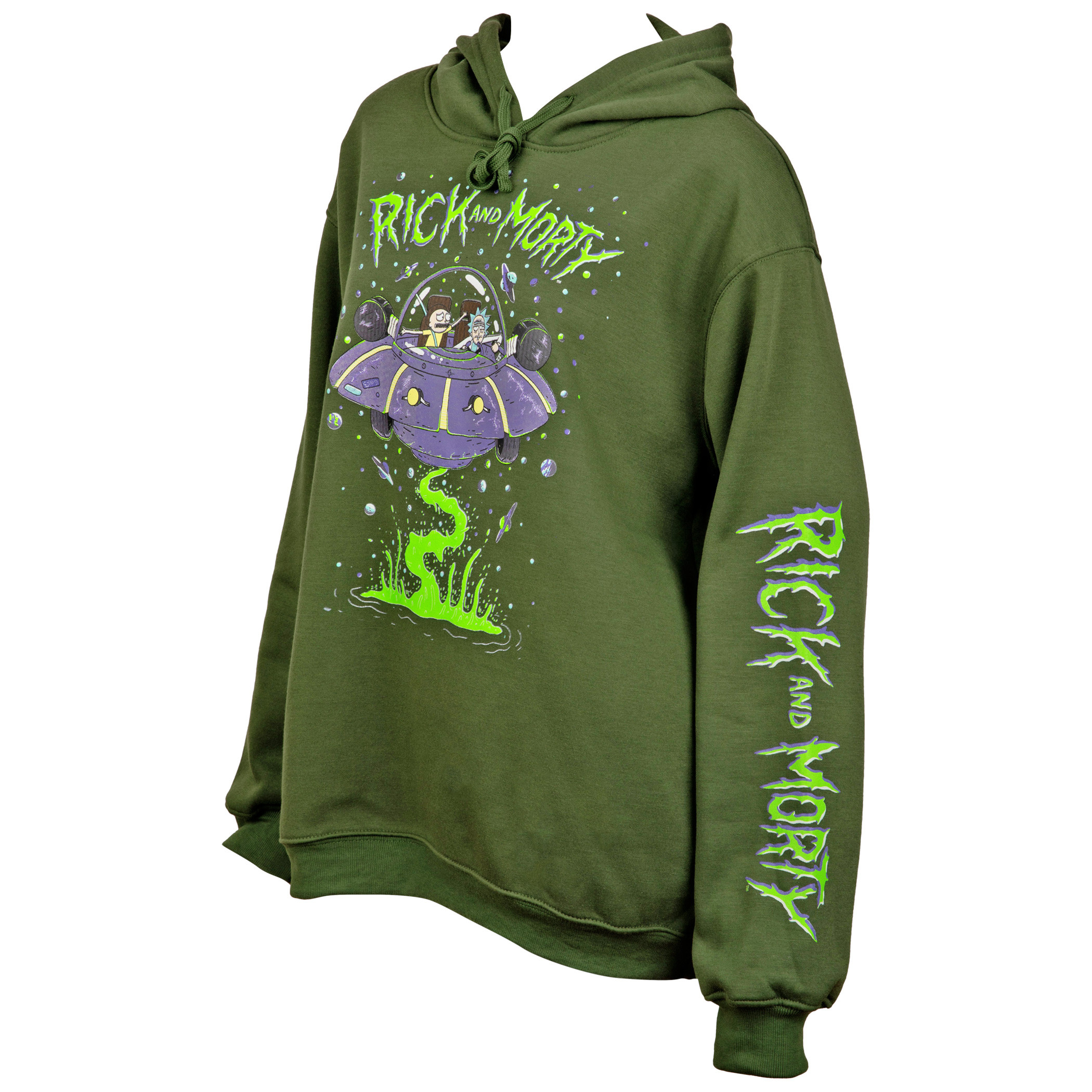 Rick and Morty Space Cruiser Women's Tunic Hoodie