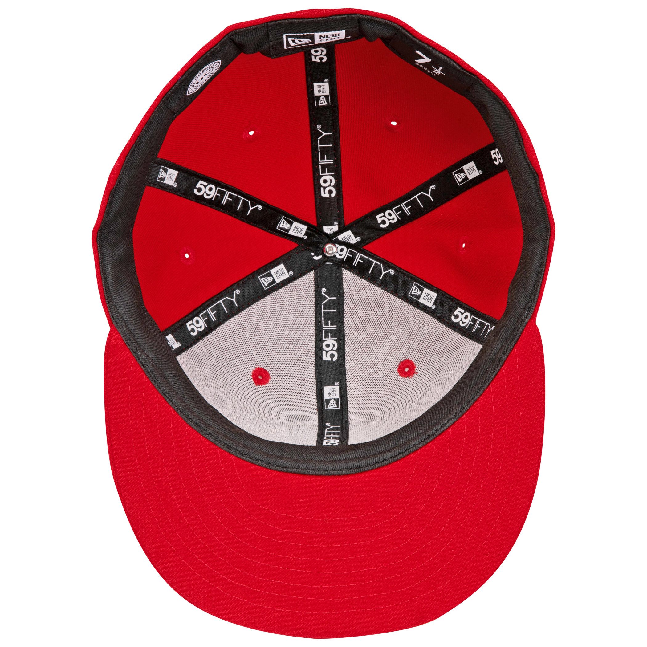 New Era 59FIFTY Logo Fitted Hat | Black/Red