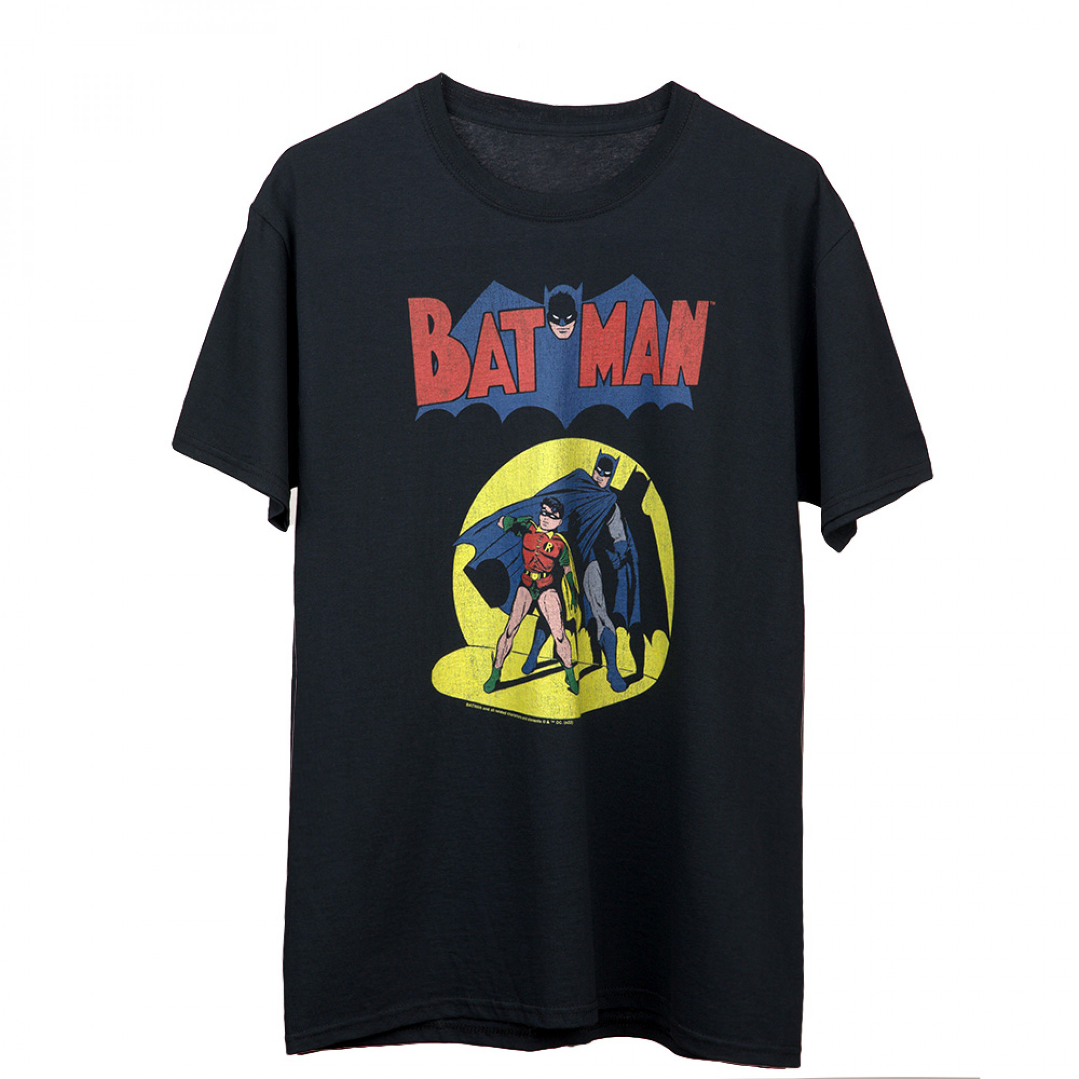 Batman and Robin Retro Spotlight T-Shirt