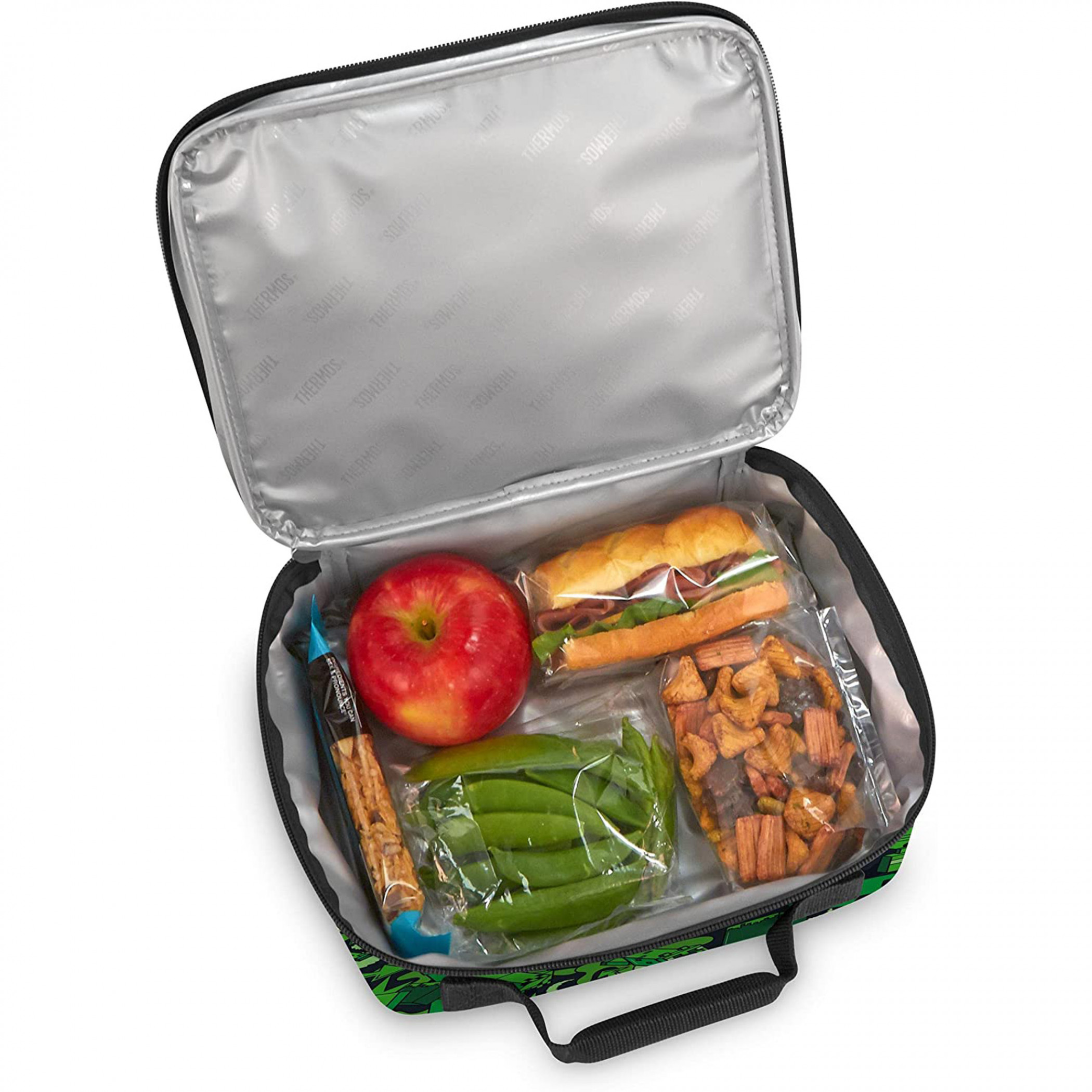 Minecraft Creeper All Over Print Thermos Insulated Antimicrobial Lunch Box