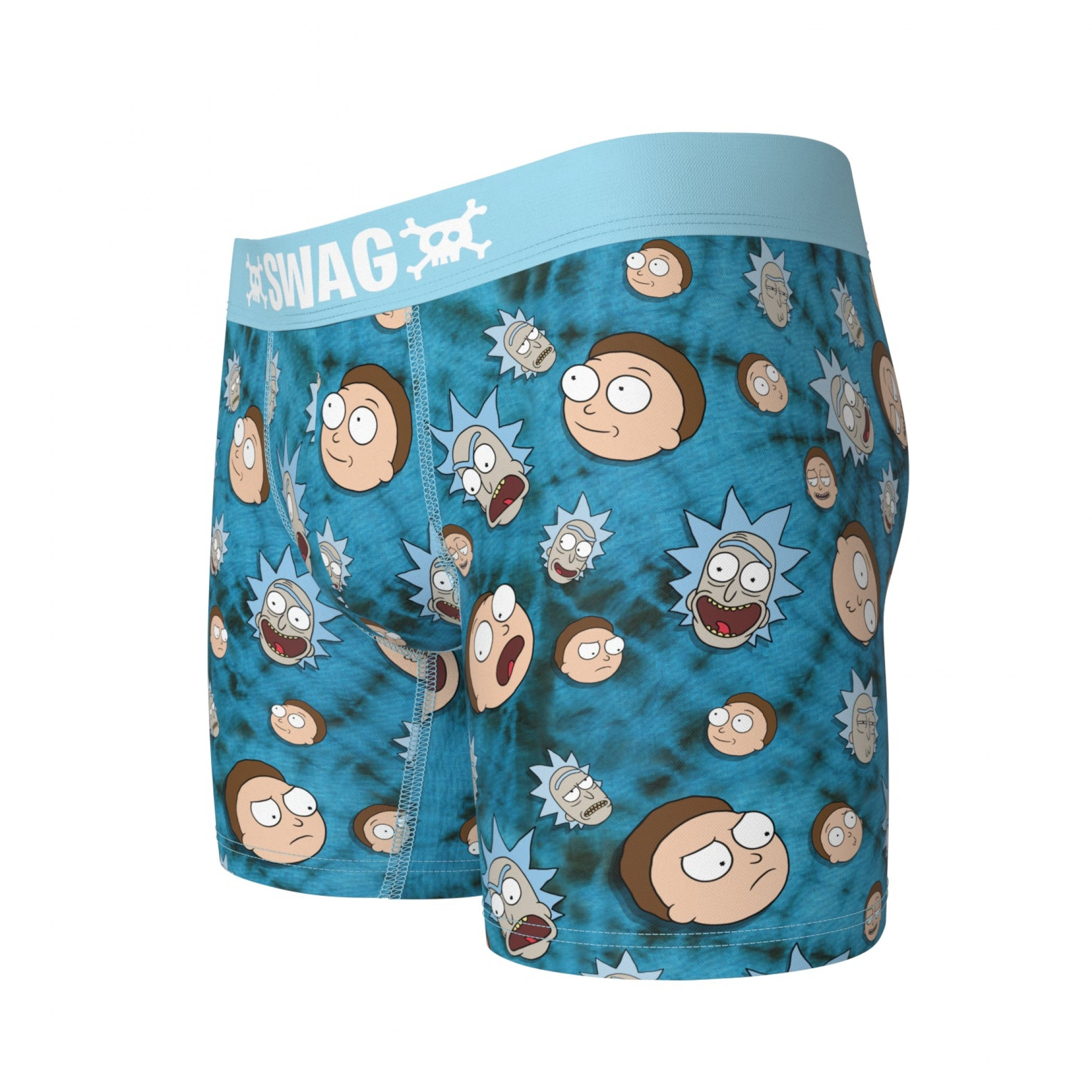 Rick and Morty Tie Dye Madness SWAG Boxer Briefs