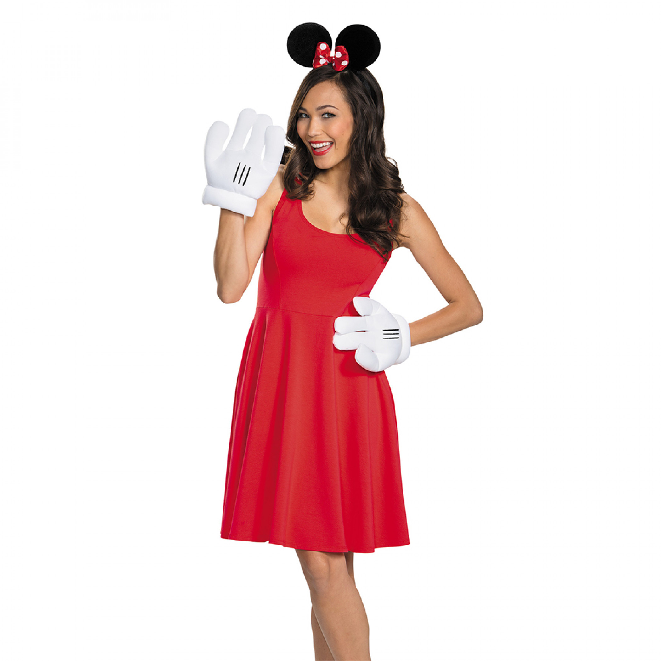 Disney Minnie Mouse Ears and Gloves Costume Set