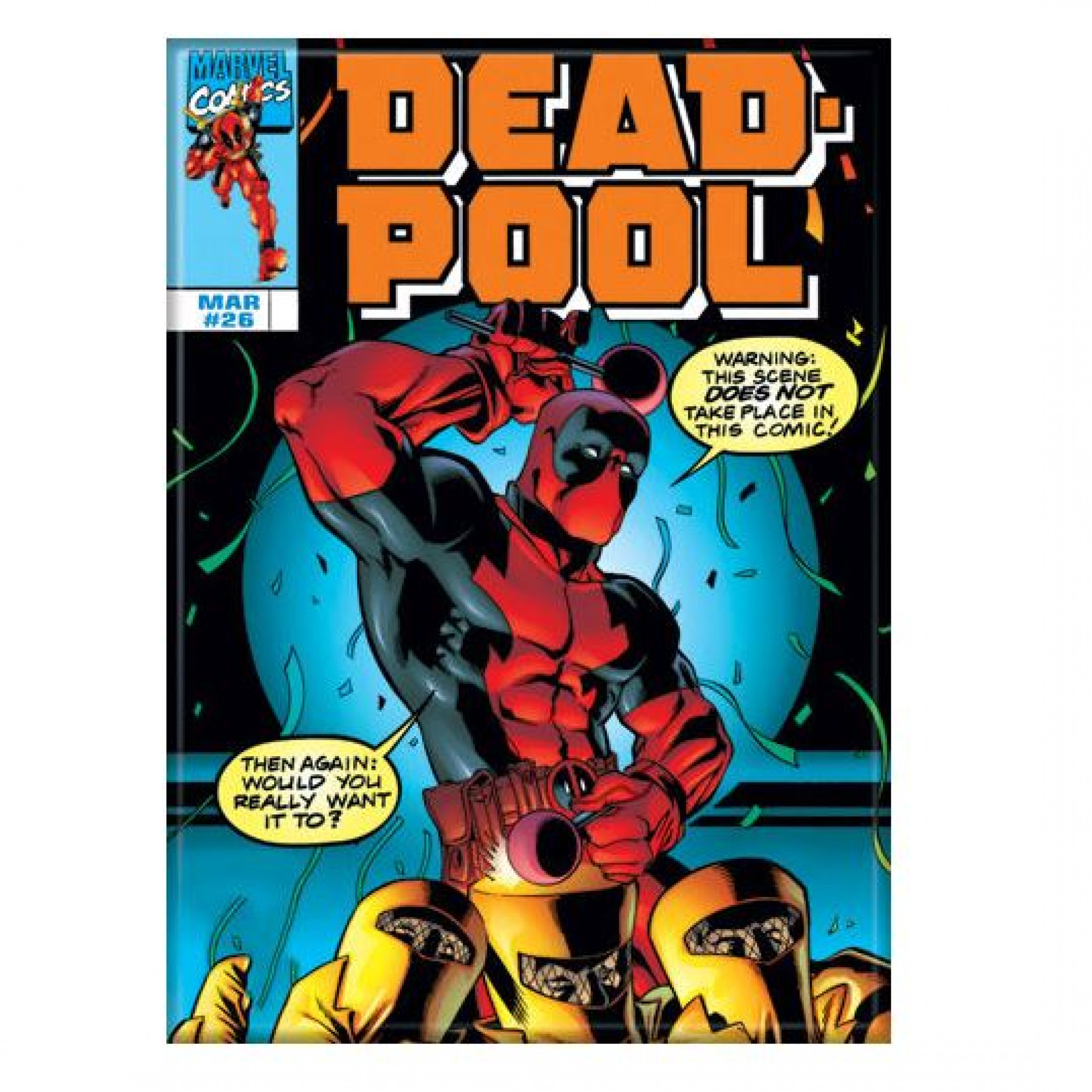 Deadpool Comic Cover #26 Dance Party Magnet