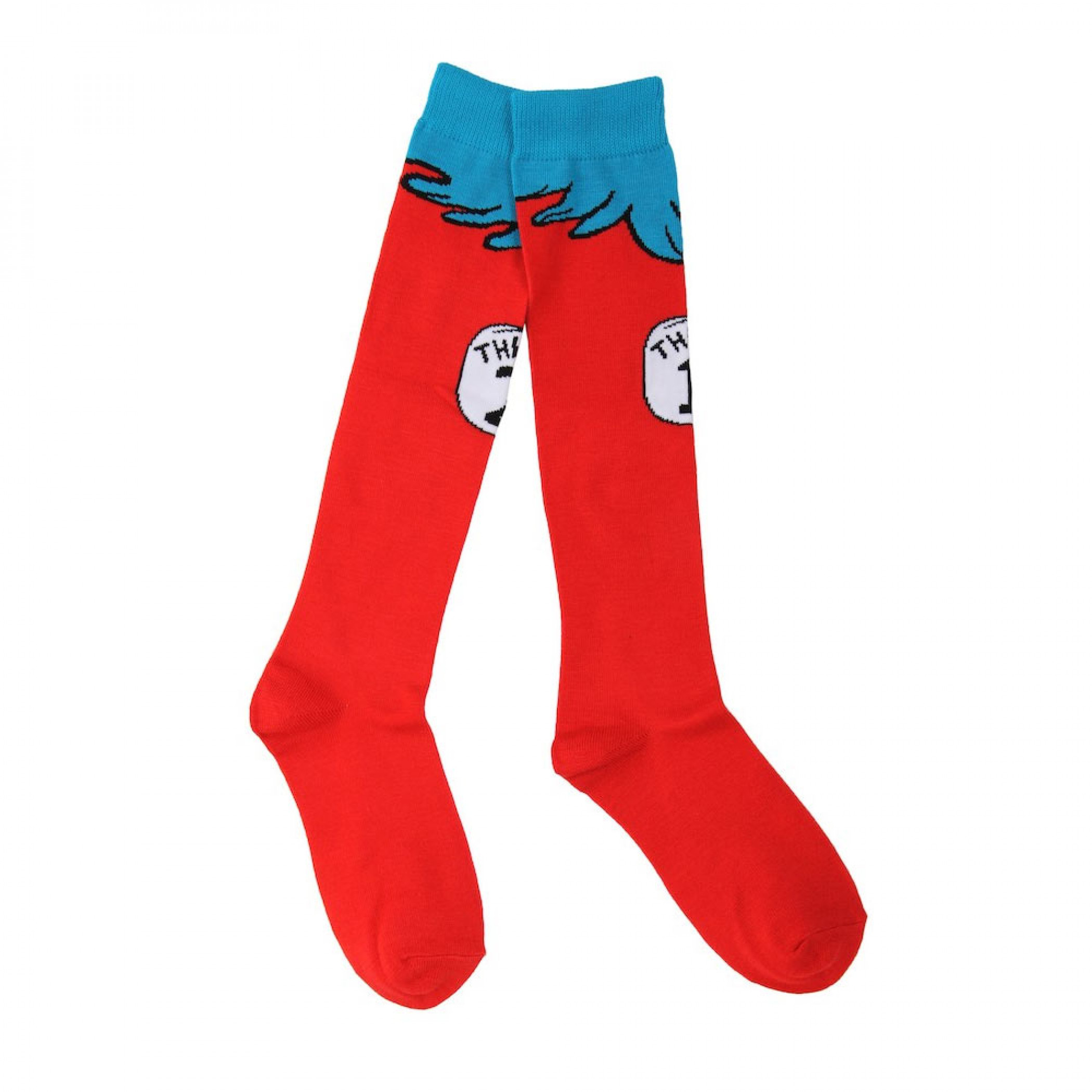 Dr Seuss Thing 1 and 2 Socks
