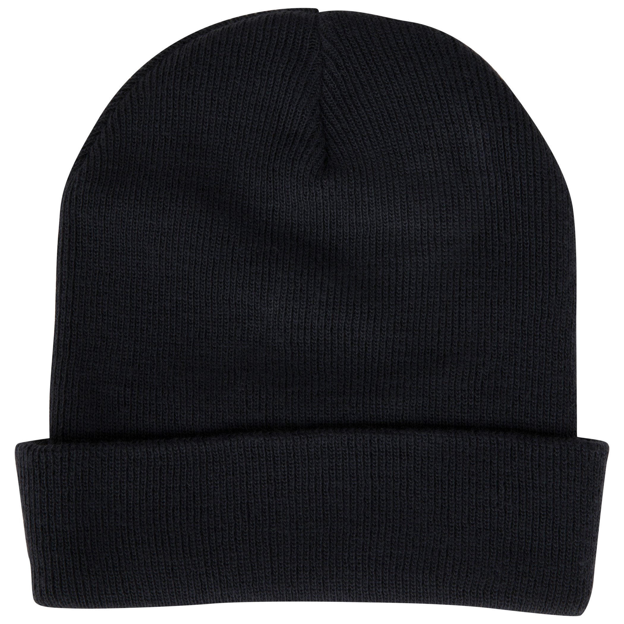 Pabst Blue Ribbon Beer Logo Black Colorway Cuffed Knit 