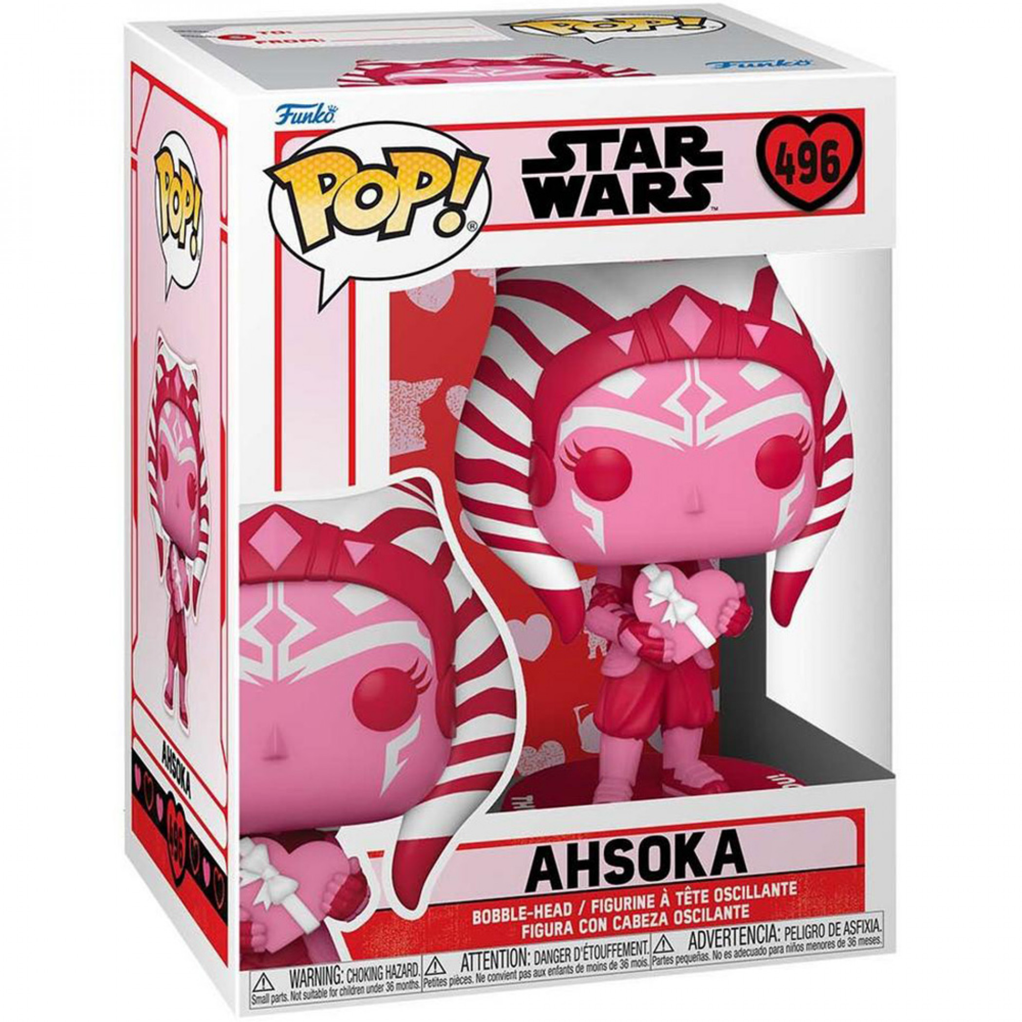 Star Wars Ahsoka Valentine's Themed Funko Pop! Vinyl Figure