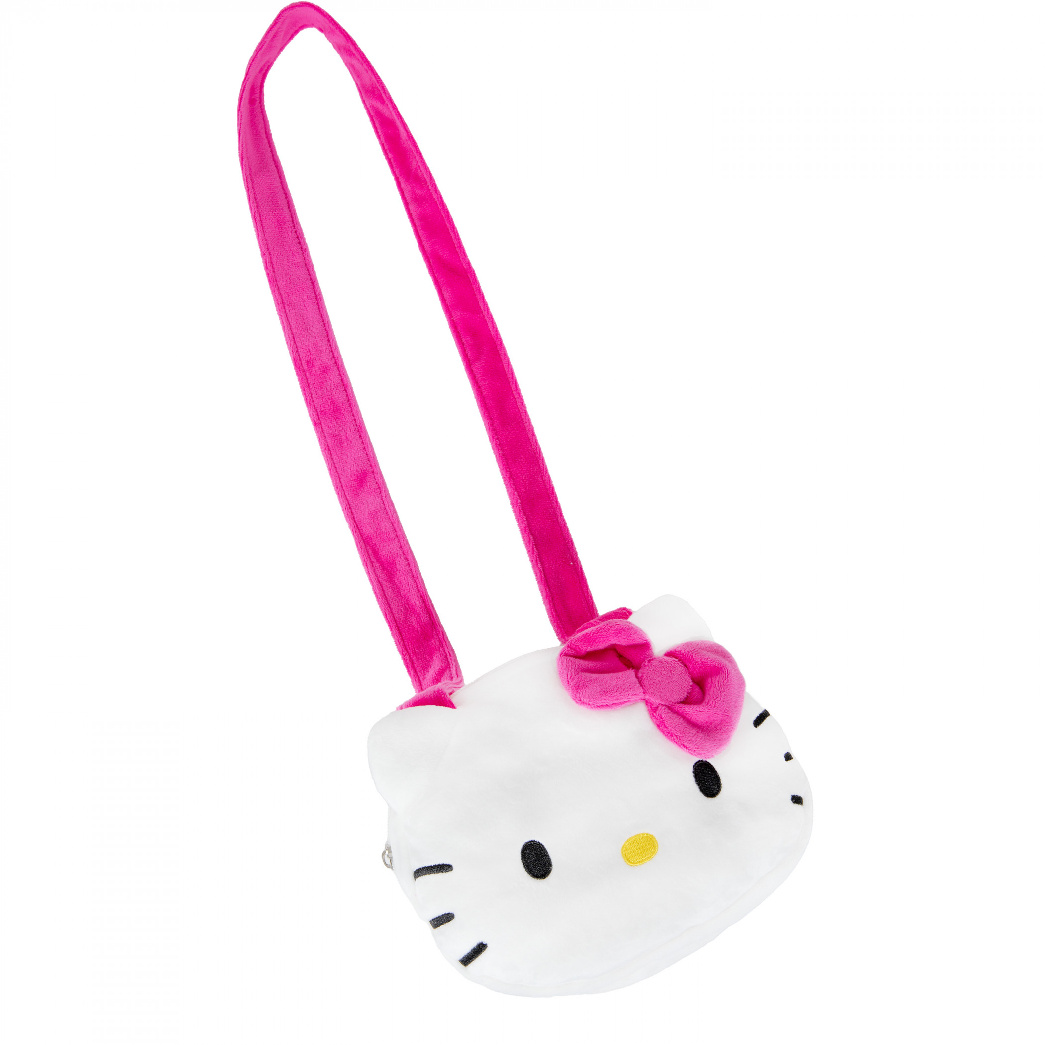 Hello Kitty Big Pink Bow 8" Plush Crossbody Bag