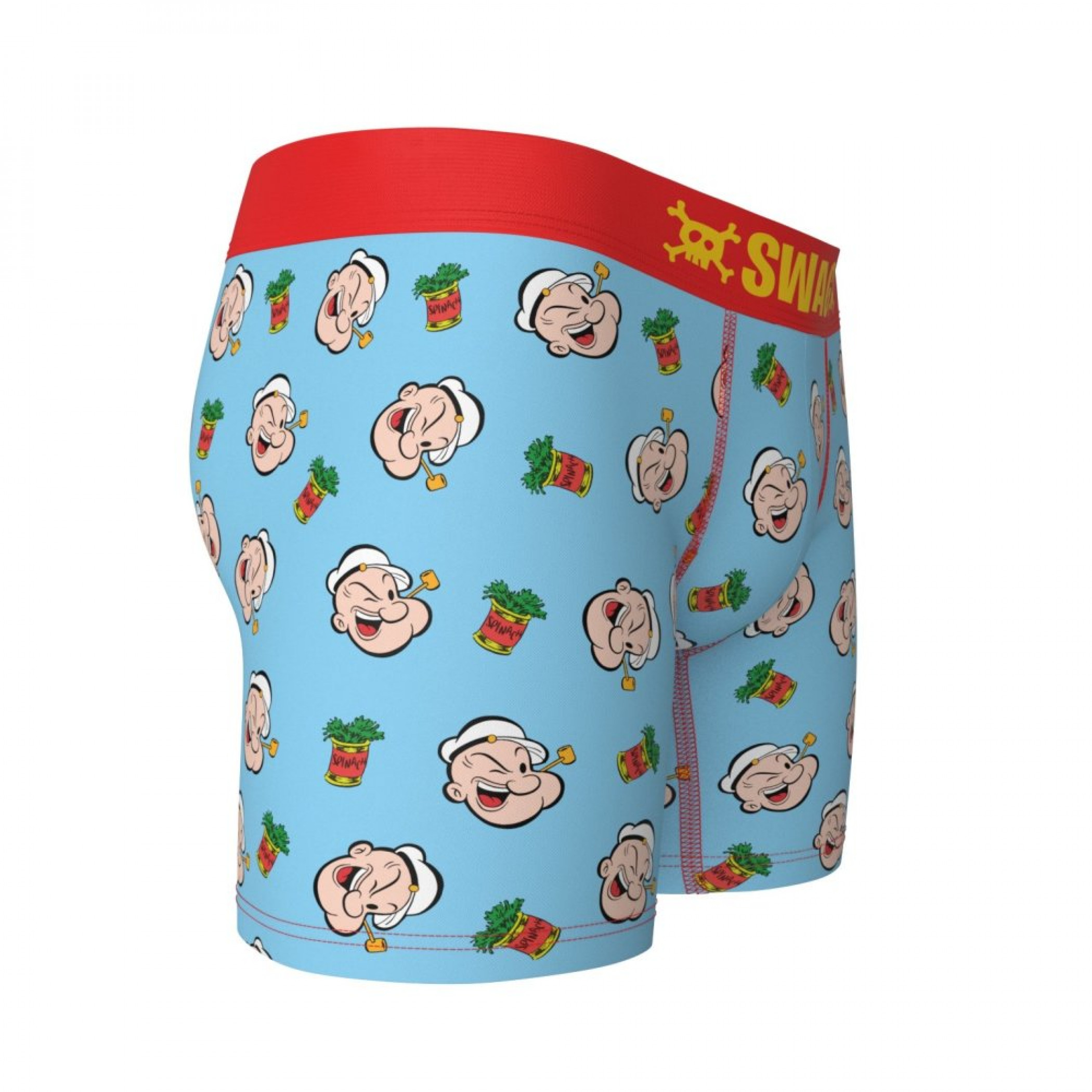 Popeye The Sailor Faces and Spinach Can AOP SWAG Boxer Briefs