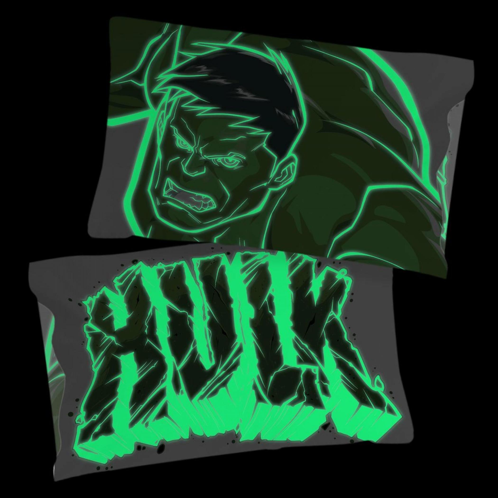 The Incredible Hulk Glow In The Dark Reversible Pillow Case 2-Pack