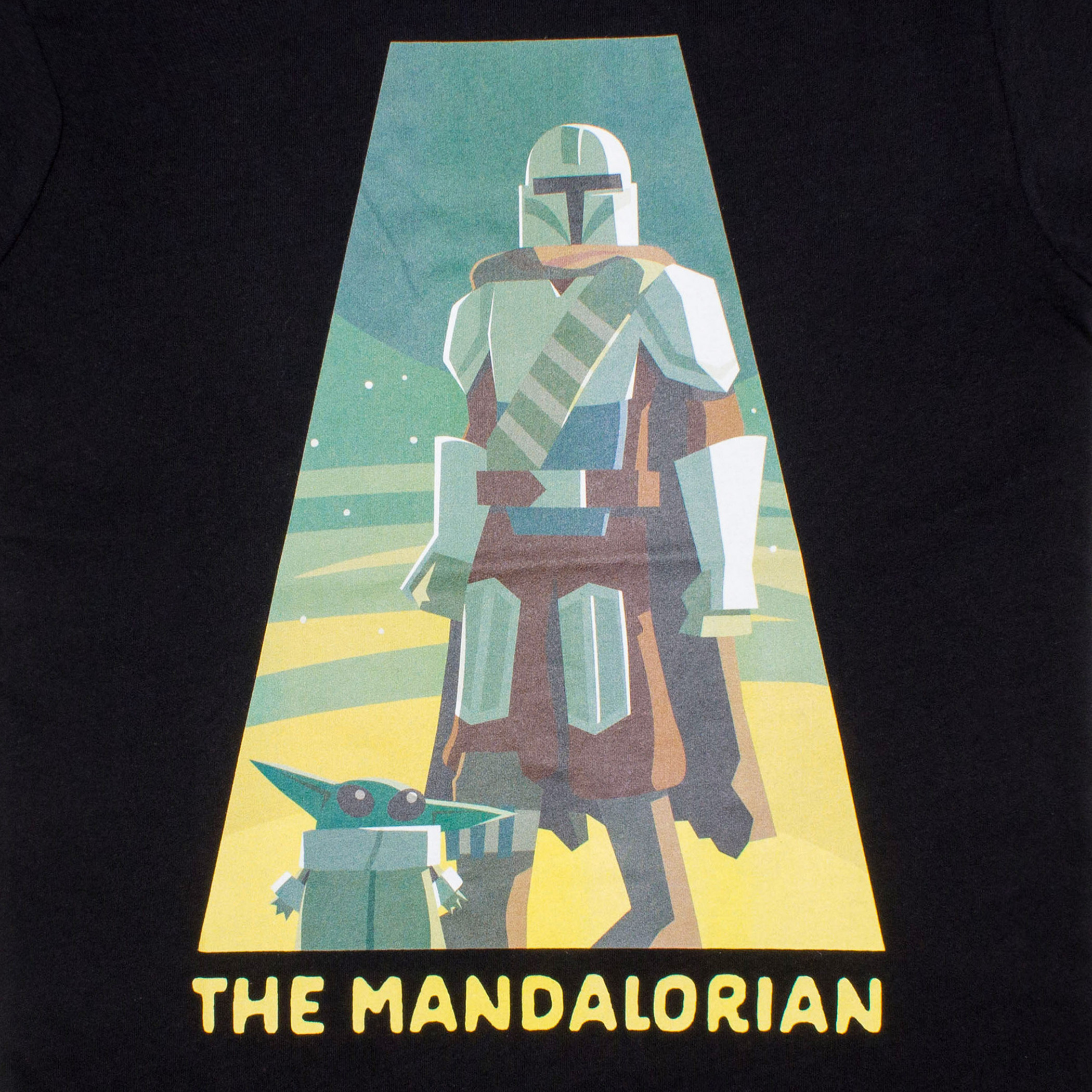 Star Wars The Mandalorian Spotlight with Din Grogu T-Shirt