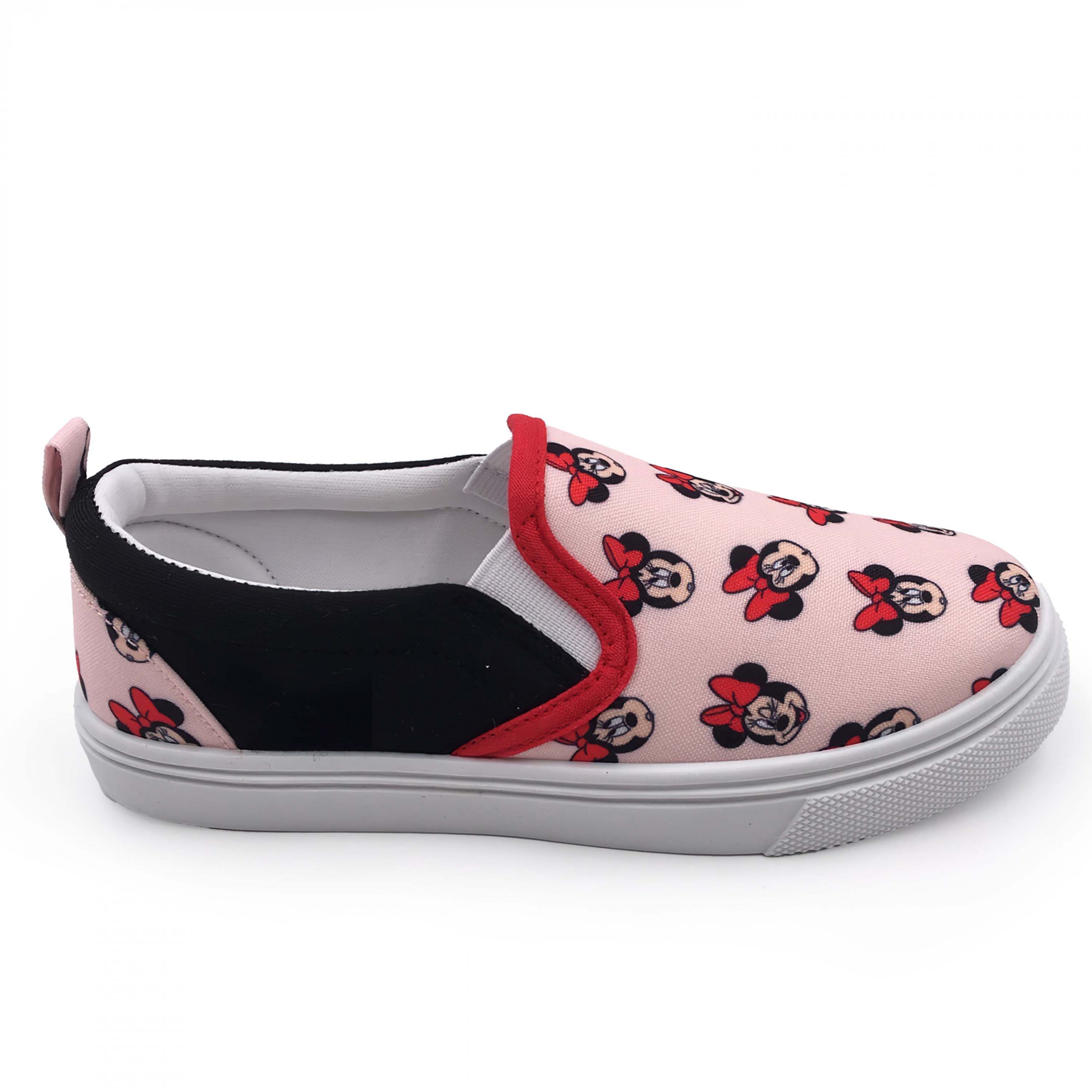 Minnie Mouse Expressions Girl's Slip-On Shoes