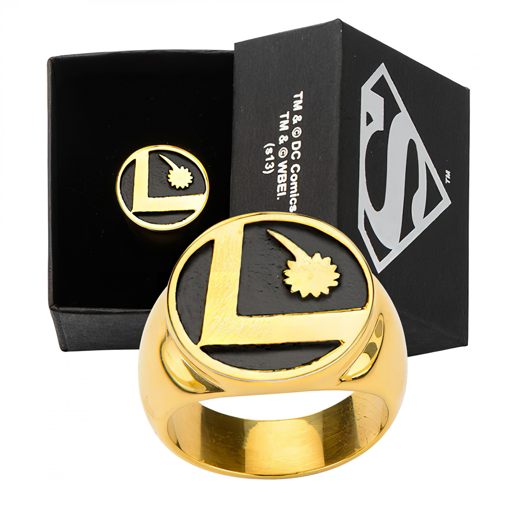 DC Legion Of Superheroes Logo Stainless Steel Ring