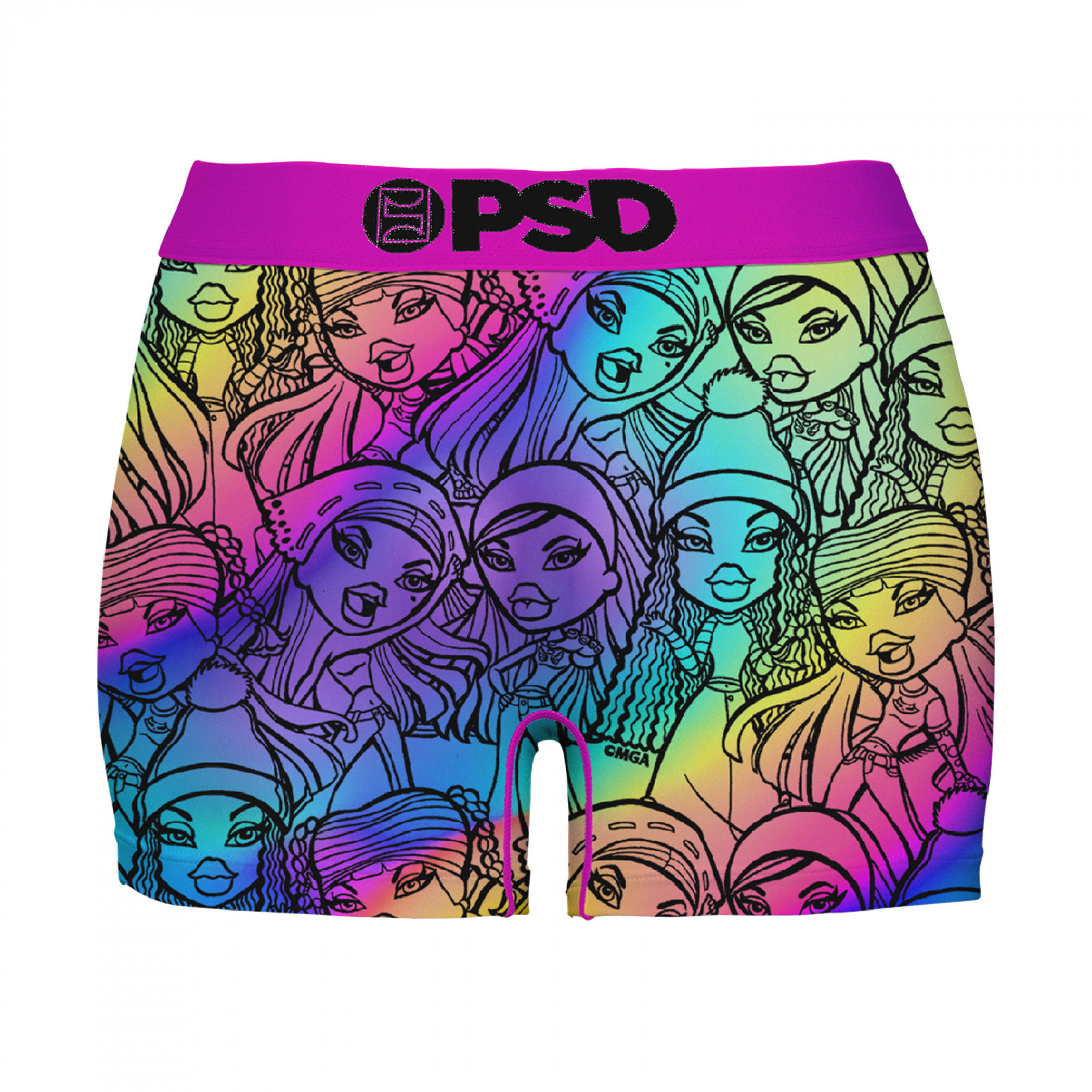 Bratz Metallic Rainbow PSD Boy Shorts Underwear