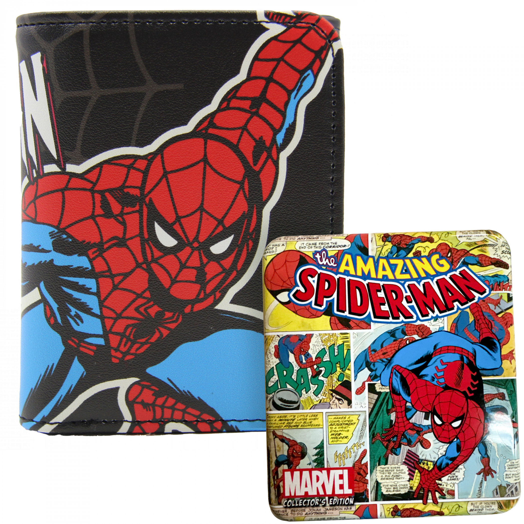 Spider-Man Contrast Trifold Wallet in Collectors Tin