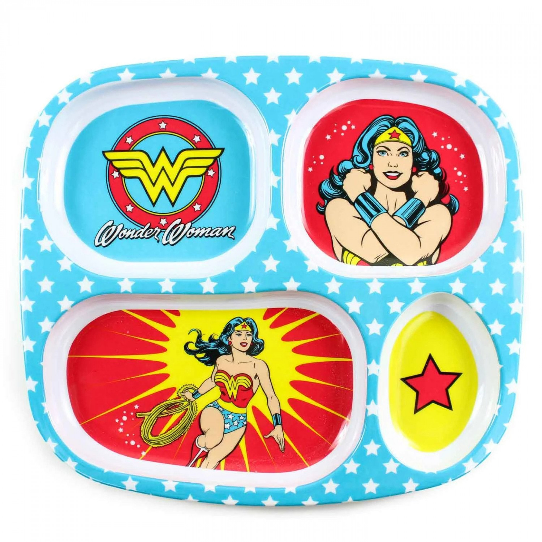 Wonder Woman Melamine Divided Plate