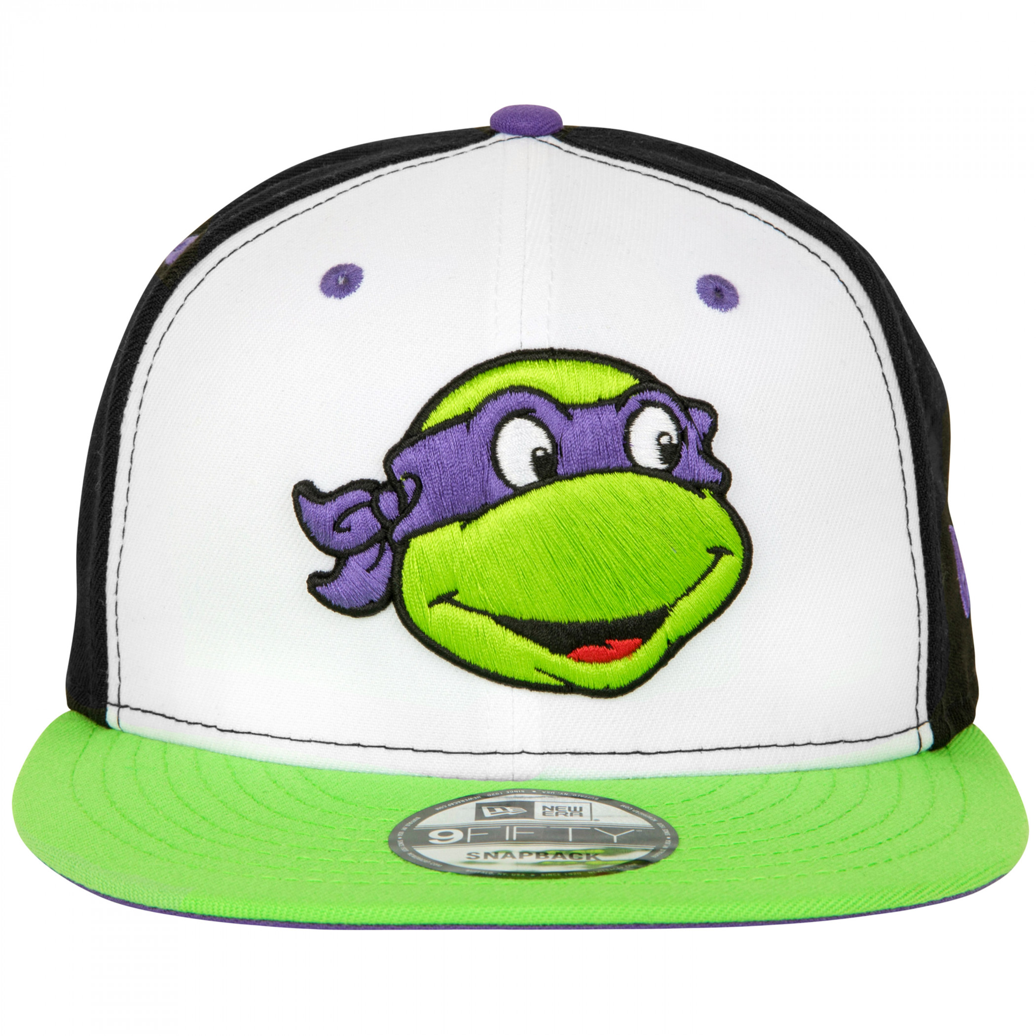 New Era Men's Black Teenage Mutant Ninja Turtles 9FIFTY Adjustable Snapback Hat - Black