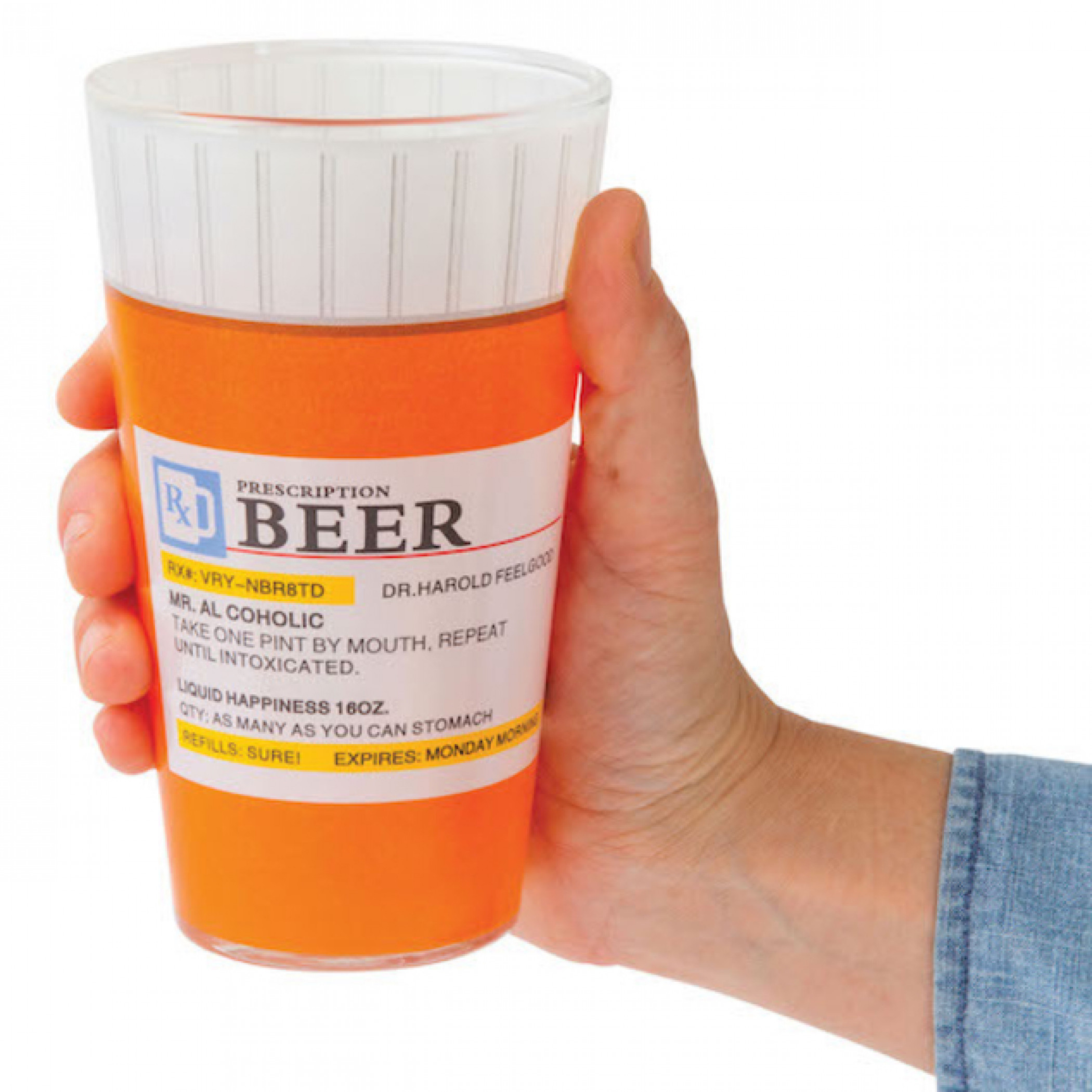 Prescription Bottle Pint Glass Set