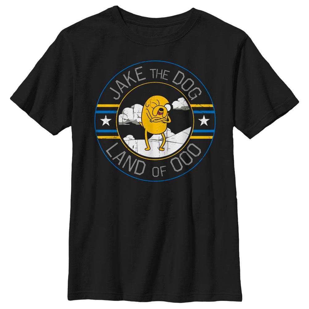 Adventure Time Jake The Dog Black Youth T-Shirt