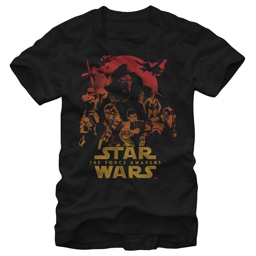 Star Wars Episode 7 Poster Out Black T-Shirt