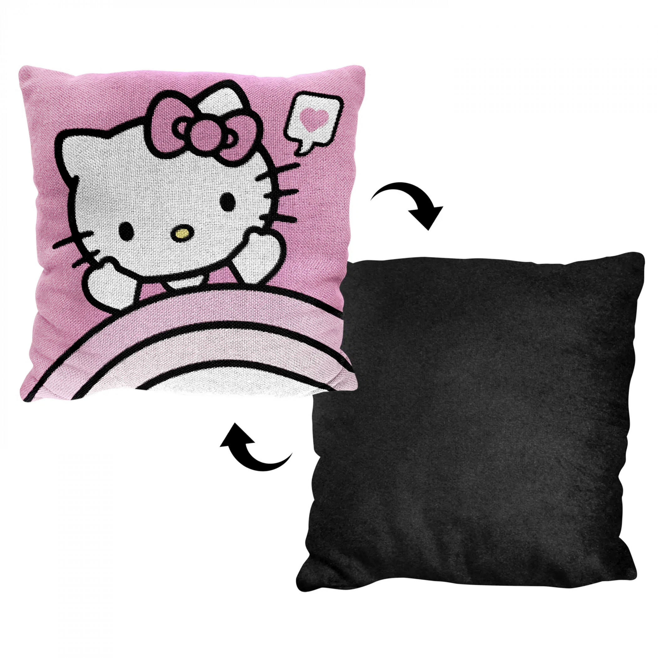 Hello Kitty Big Hugs 20" Woven Jacquard Pillow