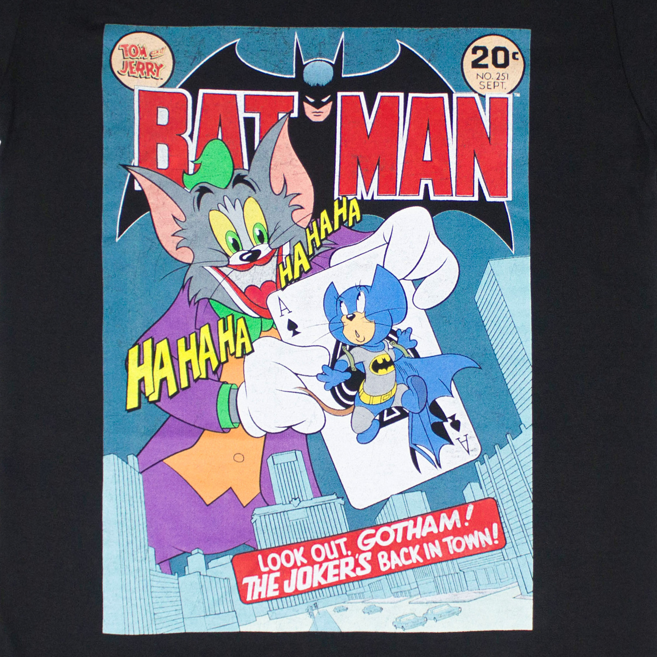 Tom & Jerry Batman Comic Homage Look out Gotham! T-Shirt